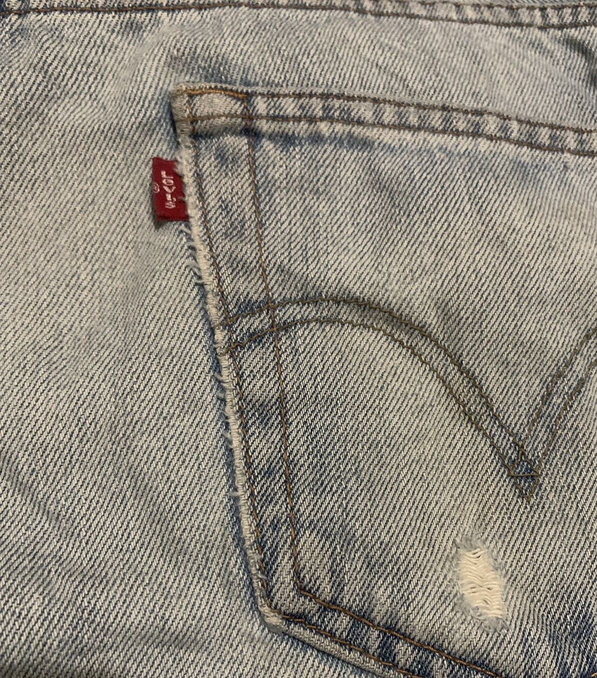 Levi's Vintage 90s Levis 505 Regular Jeans Distressed Size US 33 - 3 Thumbnail