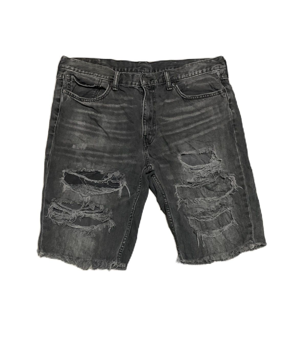 Levi's Vintage 90s Levis 511 Black Jeans Distressed Stye Size US 37 - 1 Thumbnail
