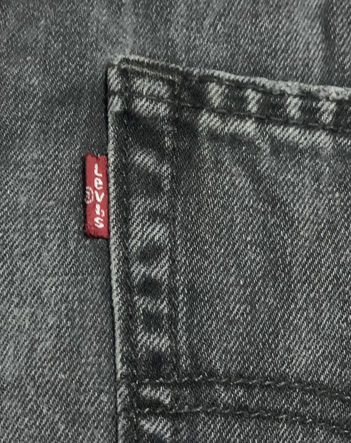 Levi's Vintage 90s Levis 511 Black Jeans Distressed Stye Size US 37 - 4 Thumbnail