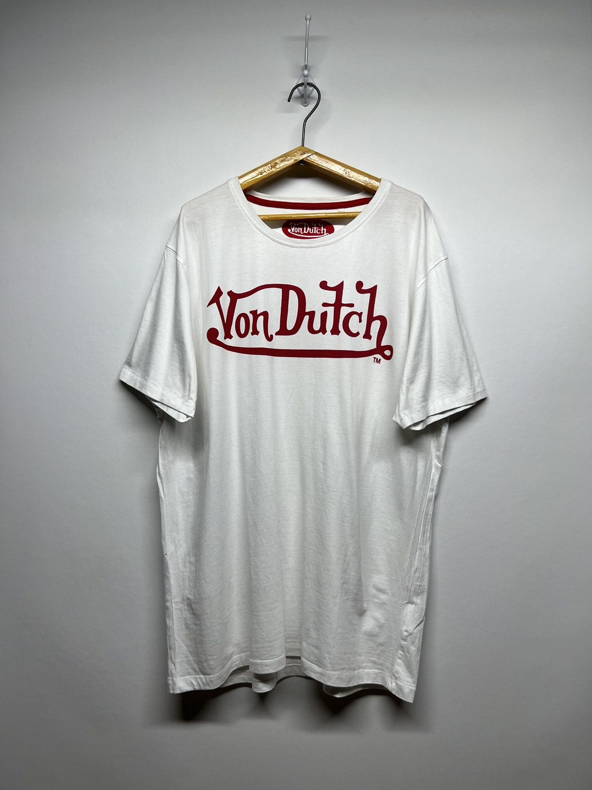 Vintage Vintage Y2k Von Dutch Spell Out Big Logo T-Shirt | Grailed