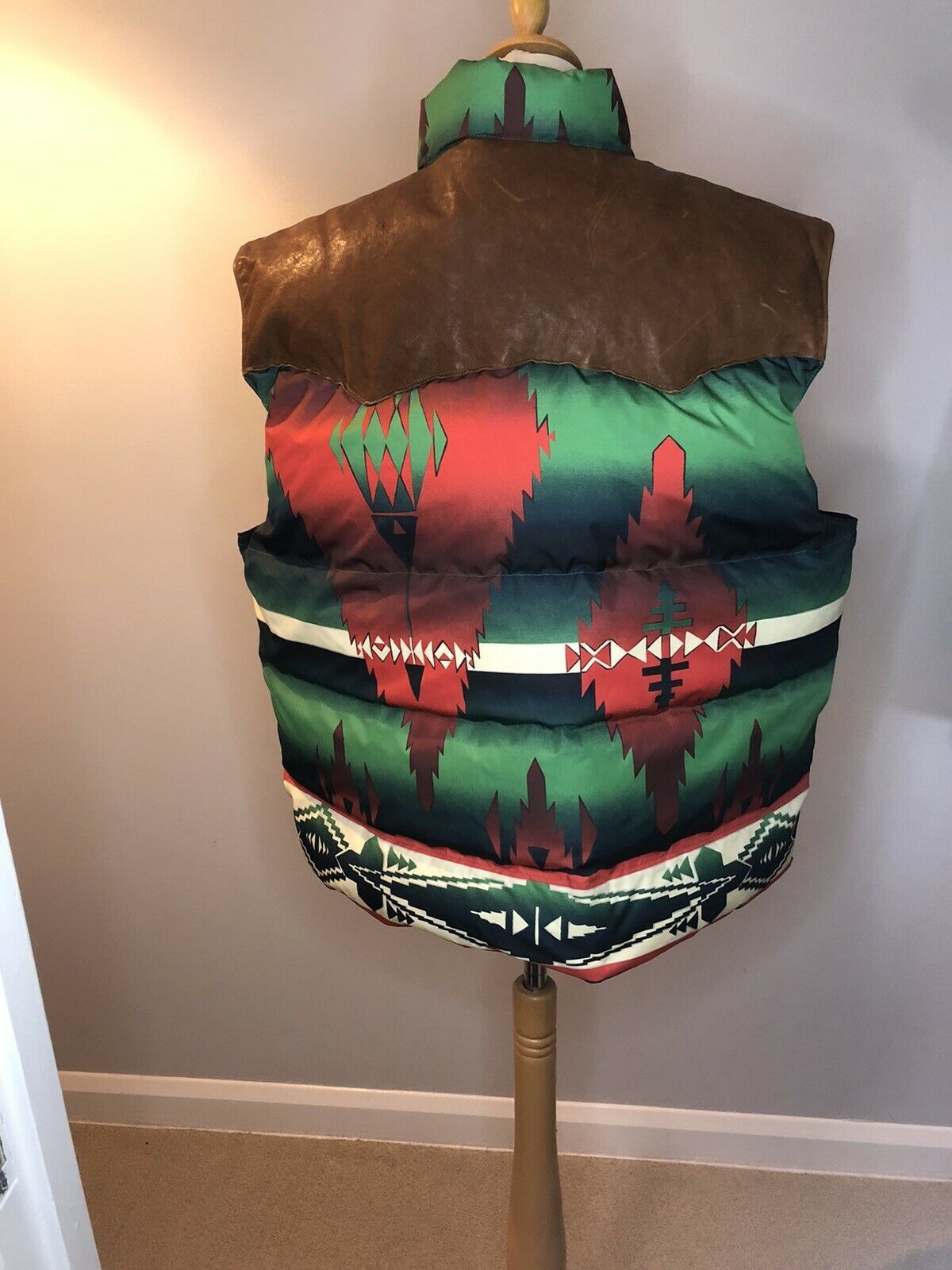 Polo Ralph Lauren Vintage Polo Ralph Lauren Down Aztec Leather Pad Vest XXL Size US XXL / EU 58 / 5 - 3 Thumbnail