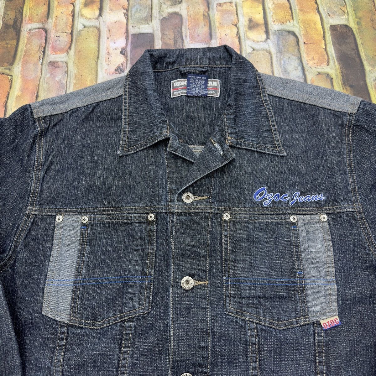 Vintage Vintage Ozoc Jeans denim jacket Size US L / EU 52-54 / 3 - 3 Thumbnail