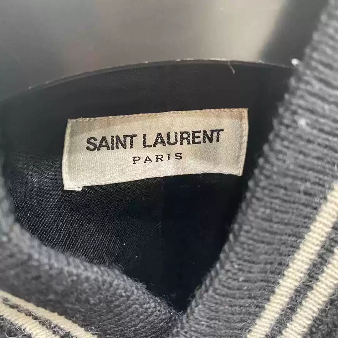 Saint Laurent Paris Saint Laurent Black and white baseball jersey Size US L / EU 52-54 / 3 - 3 Thumbnail
