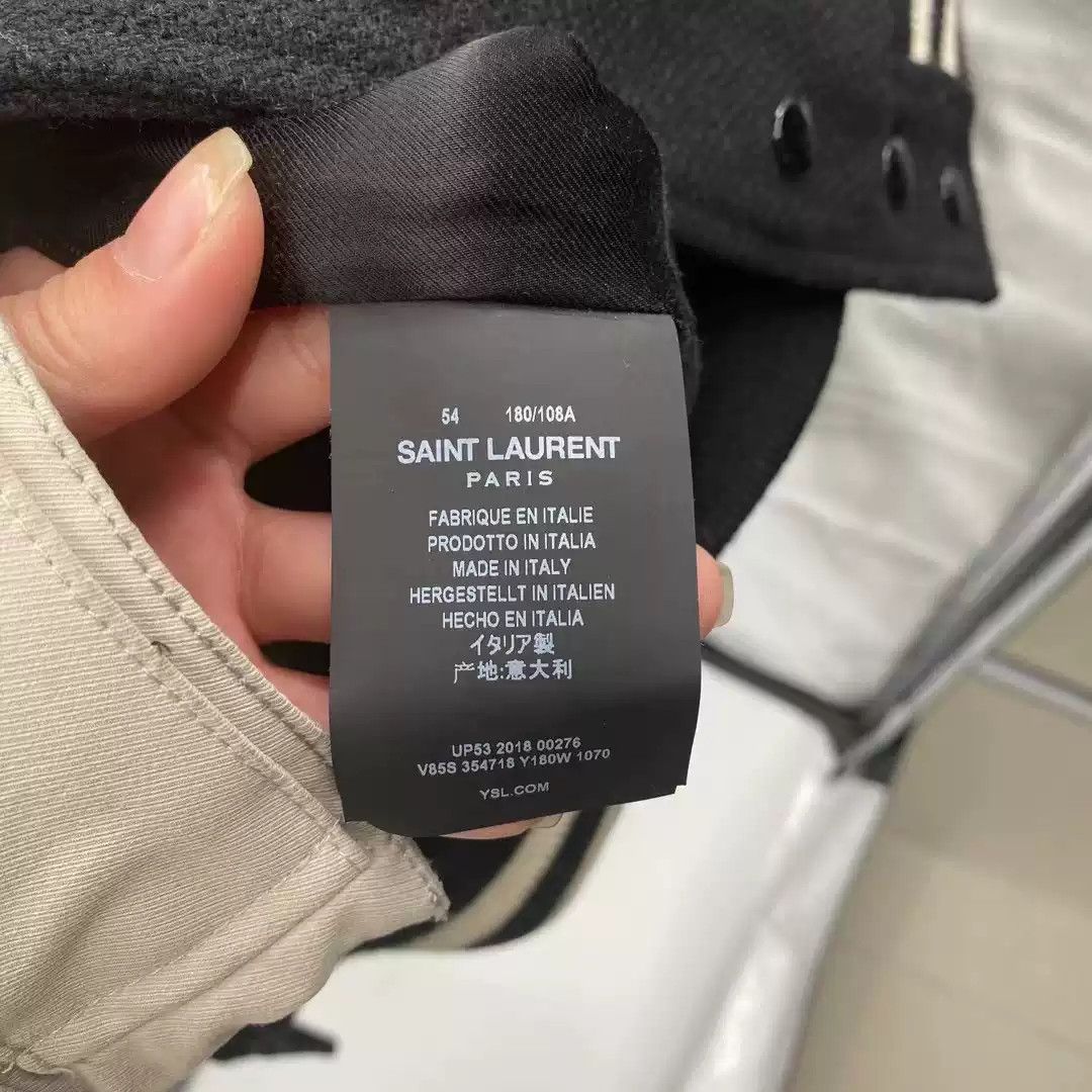 Saint Laurent Paris Saint Laurent Black and white baseball jersey Size US L / EU 52-54 / 3 - 5 Thumbnail