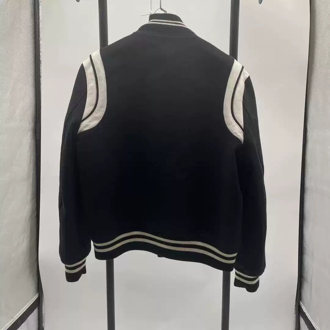 Saint Laurent Paris Saint Laurent Black and white baseball jersey Size US L / EU 52-54 / 3 - 2 Thumbnail