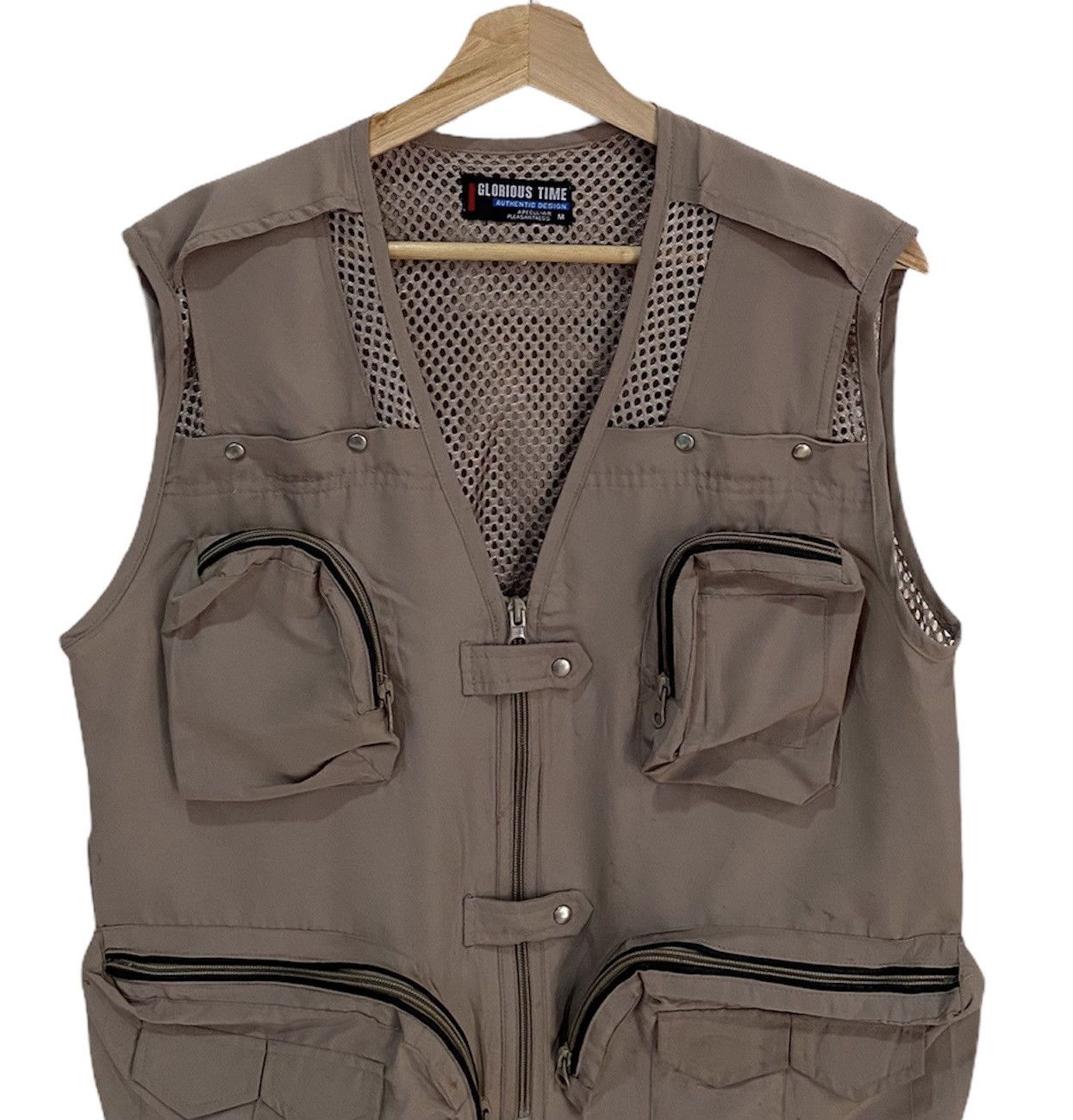 Vintage 🔥JAPAN BRAND GLORIOUS TIME TACTICAL POCKET NET VESTS Size US M / EU 48-50 / 2 - 2 Thumbnail