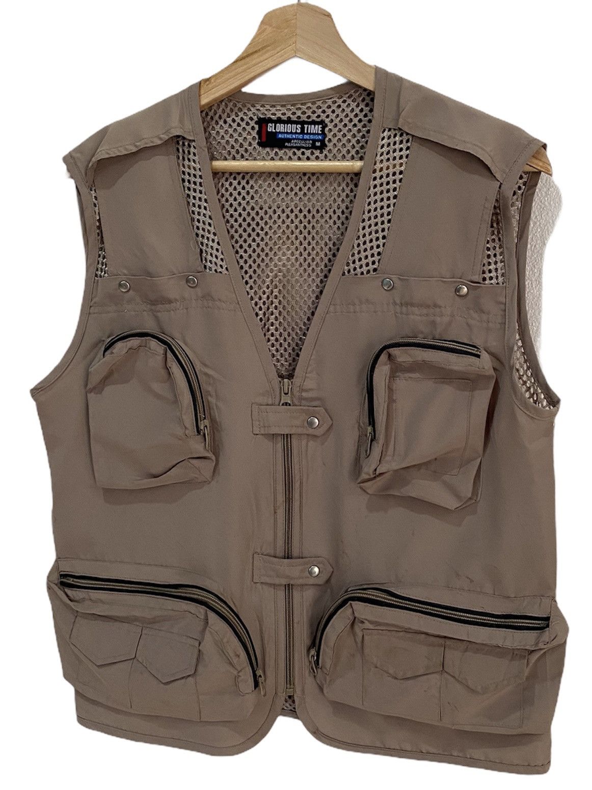Vintage 🔥JAPAN BRAND GLORIOUS TIME TACTICAL POCKET NET VESTS Size US M / EU 48-50 / 2 - 6 Thumbnail