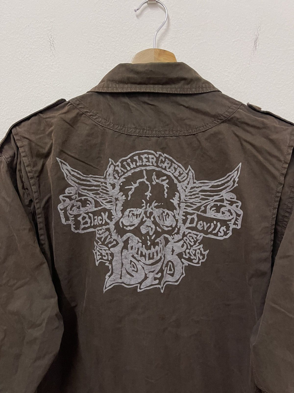 Avirex × Japanese Brand × Vintage Vintage Avirex Military Skull Big Logo Zipper Jacket Size US M / EU 48-50 / 2 - 7 Thumbnail