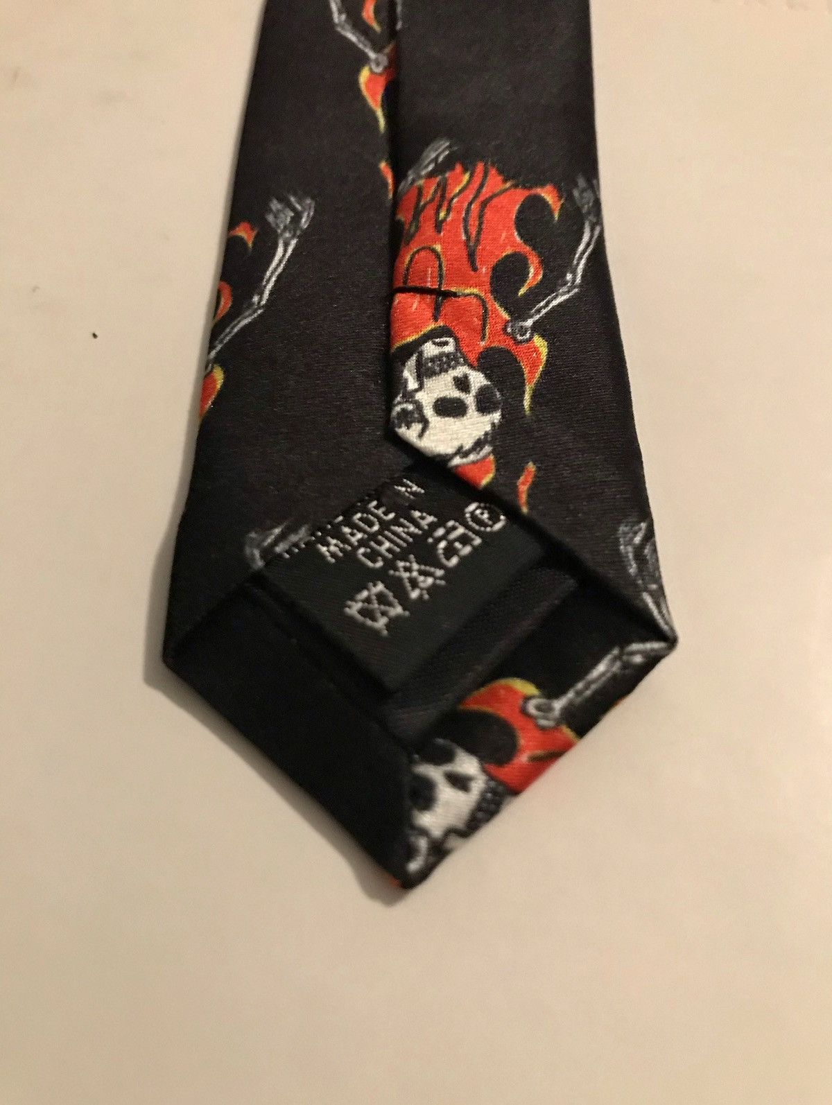 SSS World Corp FLAMING SKELETON TIE Size ONE SIZE - 3 Thumbnail