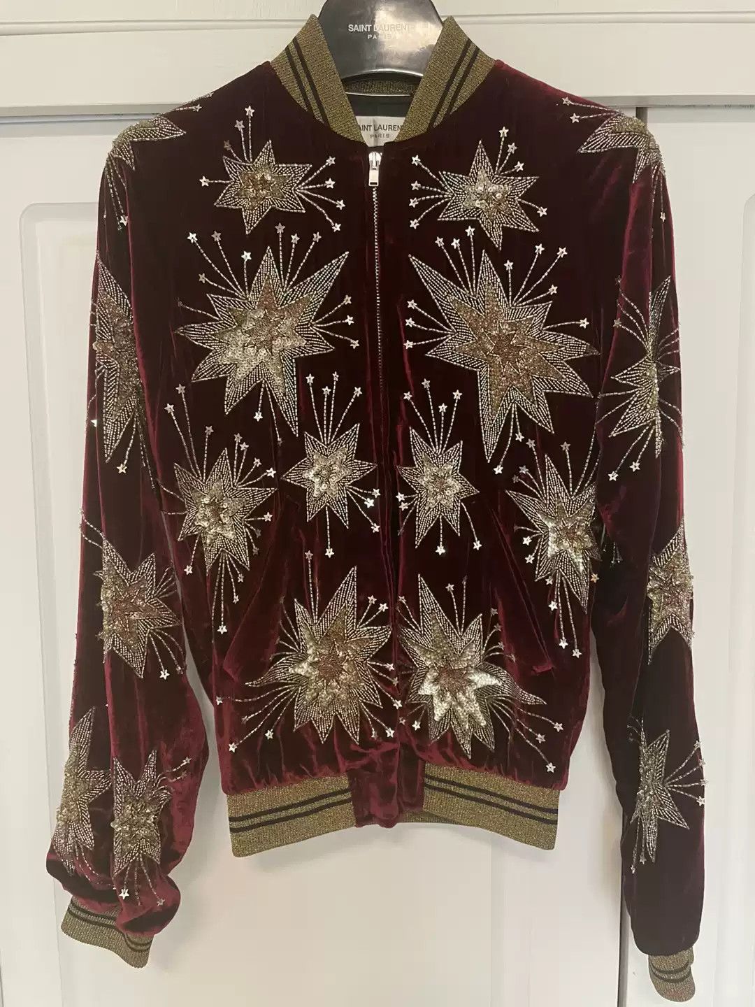 Saint Laurent slp Red firework jacket