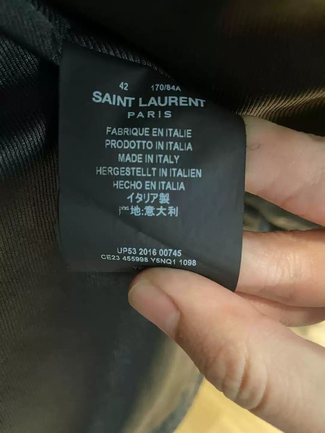 Saint Laurent Paris Saint Laurent Bloody Teeth Leather Jacket Size US S / EU 44-46 / 1 - 5 Thumbnail