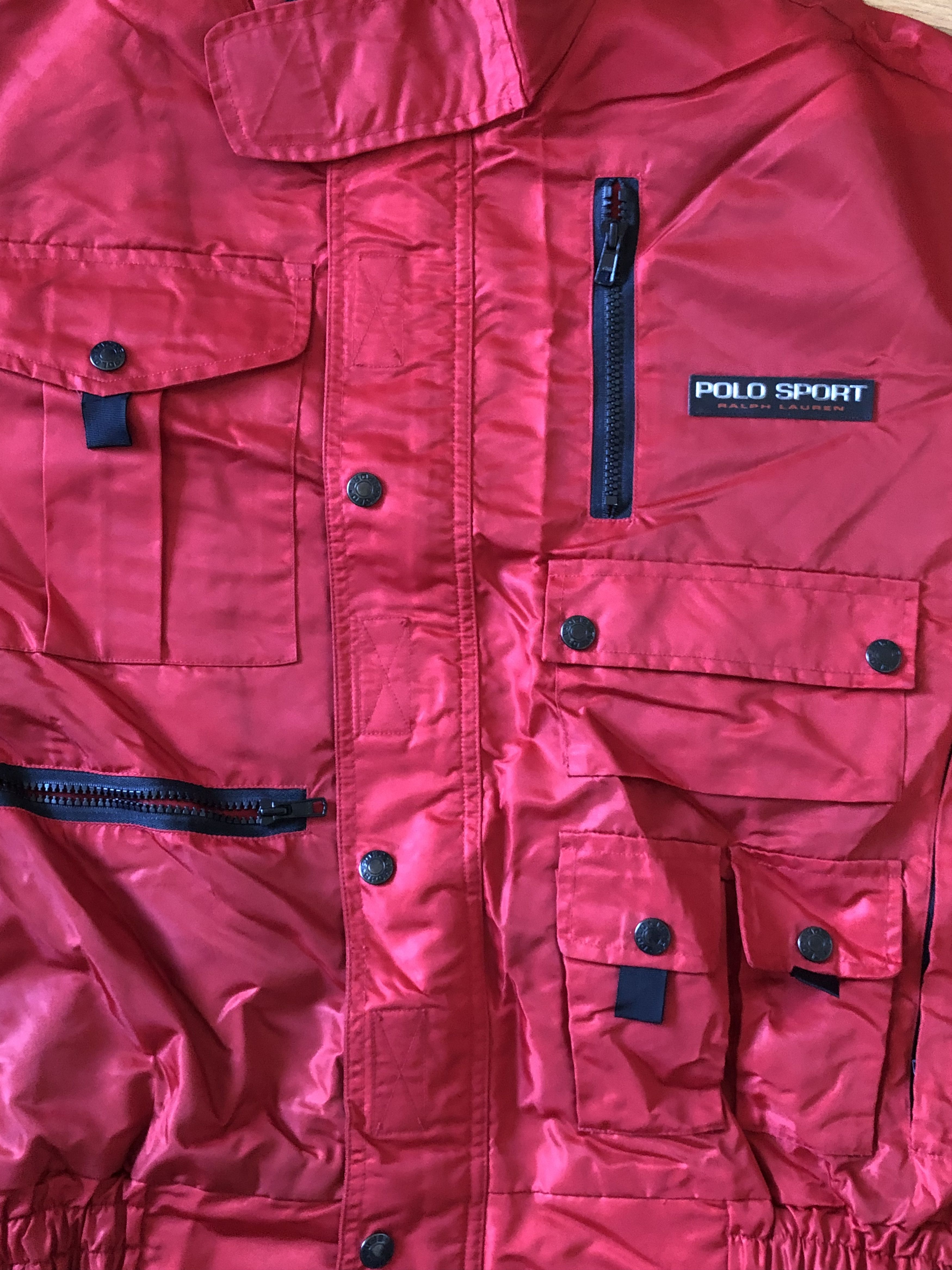 Polo Ralph Lauren × Ralph Lauren Vintage Polo Ralph Lauren Sport Motorcycle Jacket Size US L / EU 52-54 / 3 - 10 Thumbnail