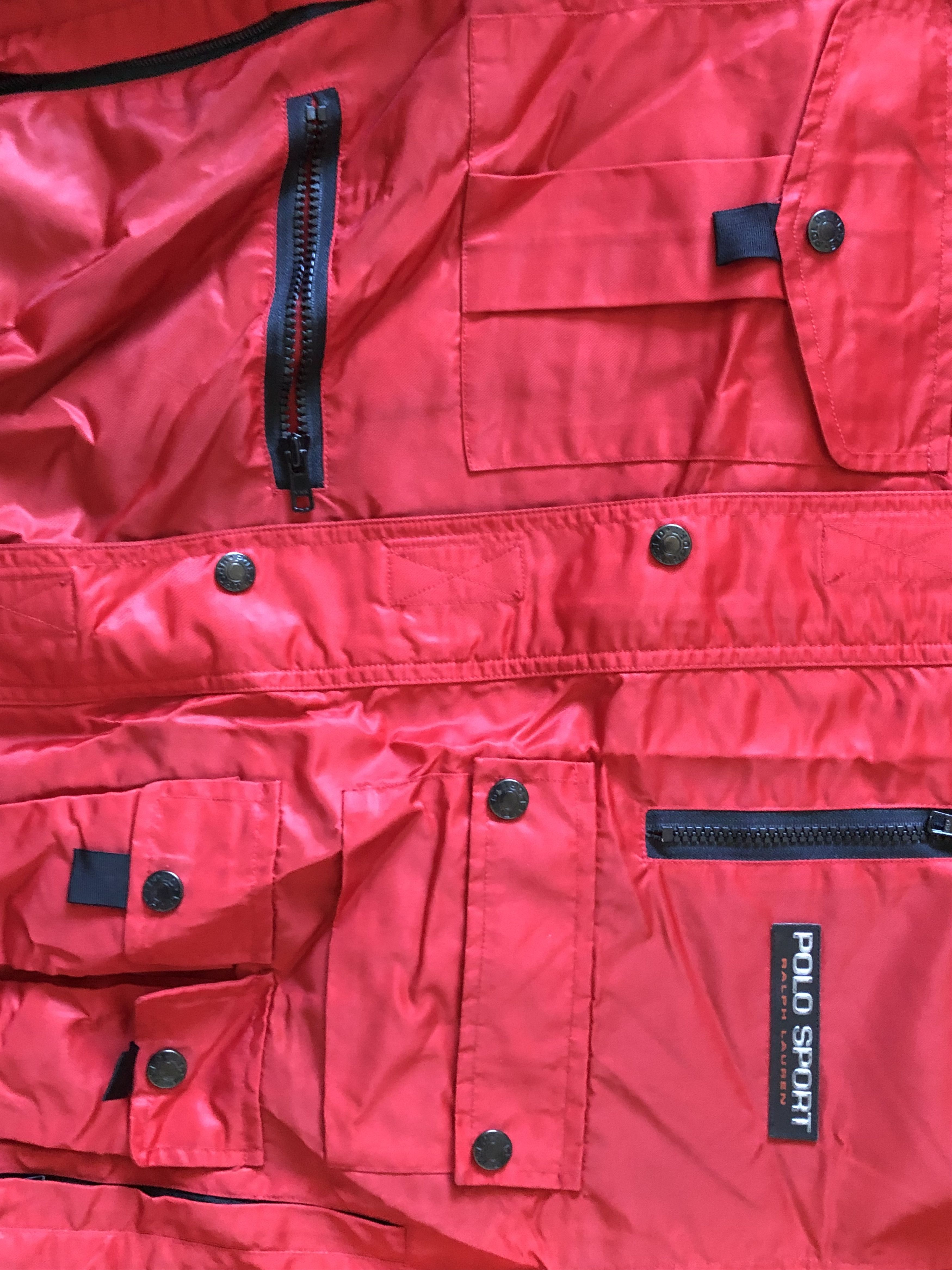 Polo Ralph Lauren × Ralph Lauren Vintage Polo Ralph Lauren Sport Motorcycle Jacket Size US L / EU 52-54 / 3 - 4 Thumbnail