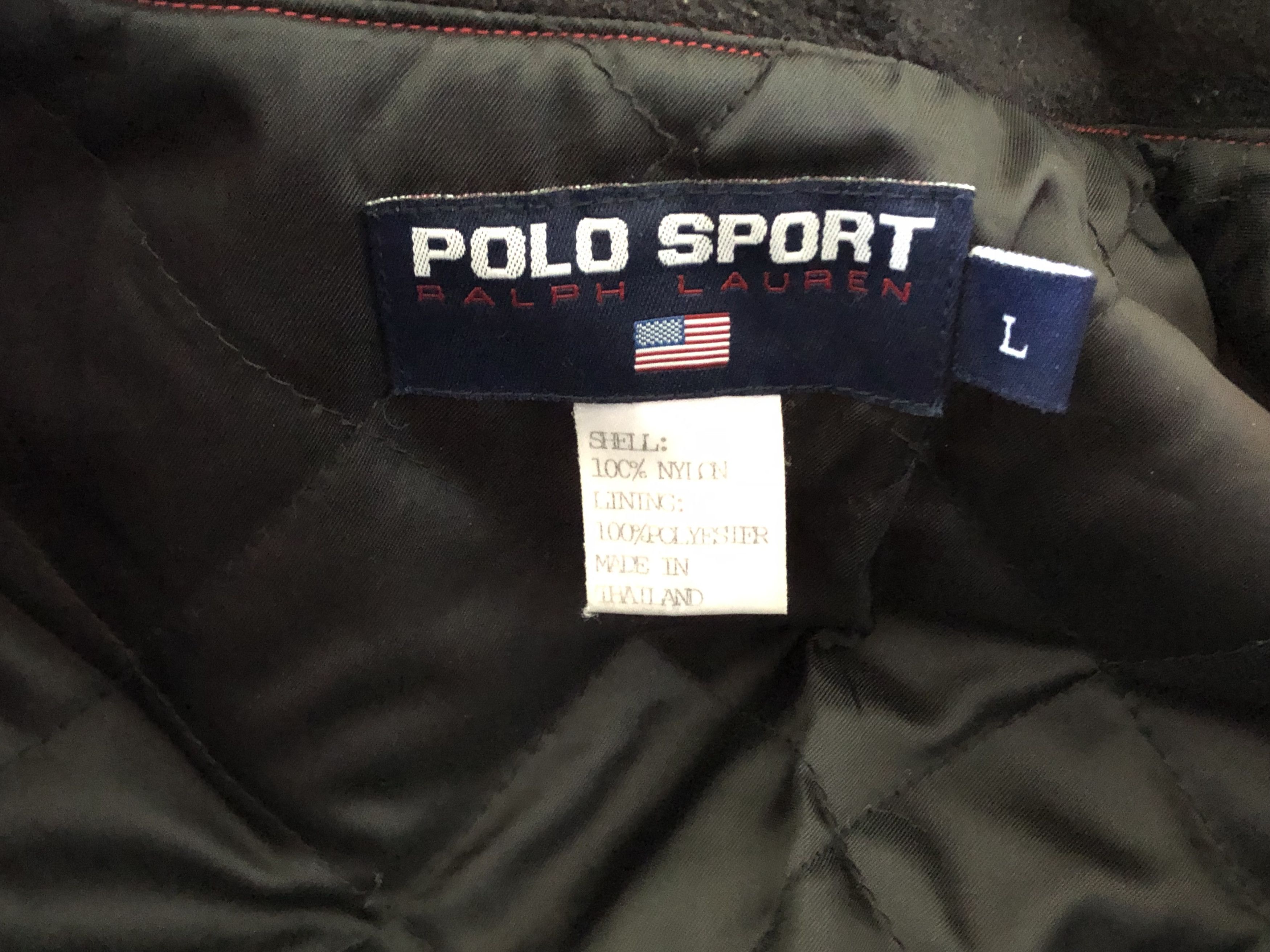 Polo Ralph Lauren × Ralph Lauren Vintage Polo Ralph Lauren Sport Motorcycle Jacket Size US L / EU 52-54 / 3 - 16 Thumbnail