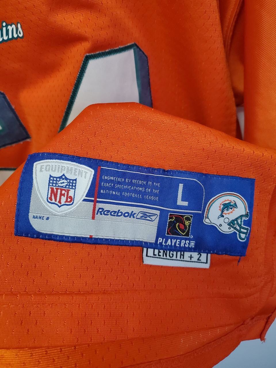 NFL × Reebok MIAMI DOLPHINS NFL FOOTBALL SHIRT JERSEY REEBOK #54 THOMAS Size US L / EU 52-54 / 3 - 4 Thumbnail