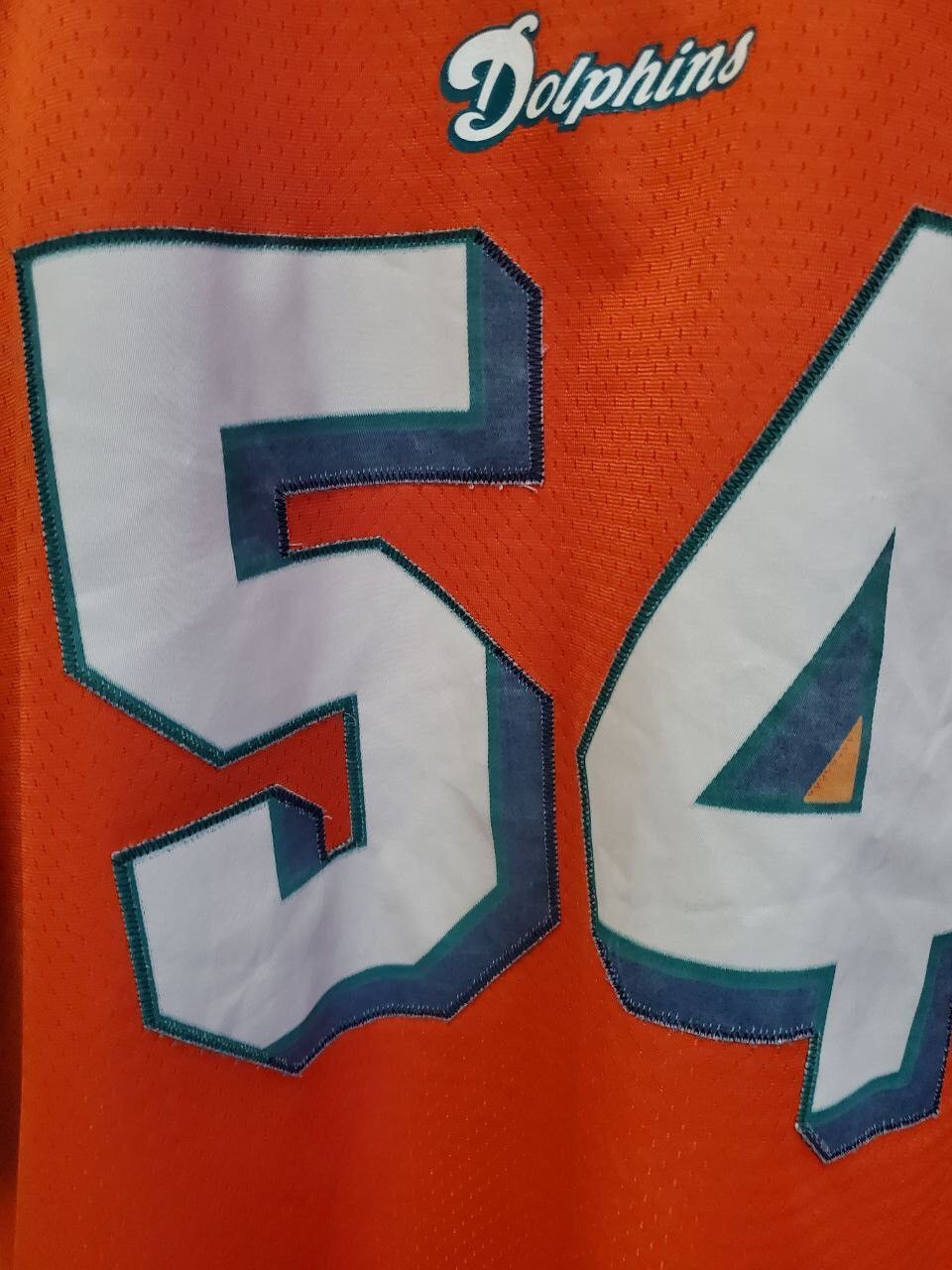 NFL × Reebok MIAMI DOLPHINS NFL FOOTBALL SHIRT JERSEY REEBOK #54 THOMAS Size US L / EU 52-54 / 3 - 3 Thumbnail