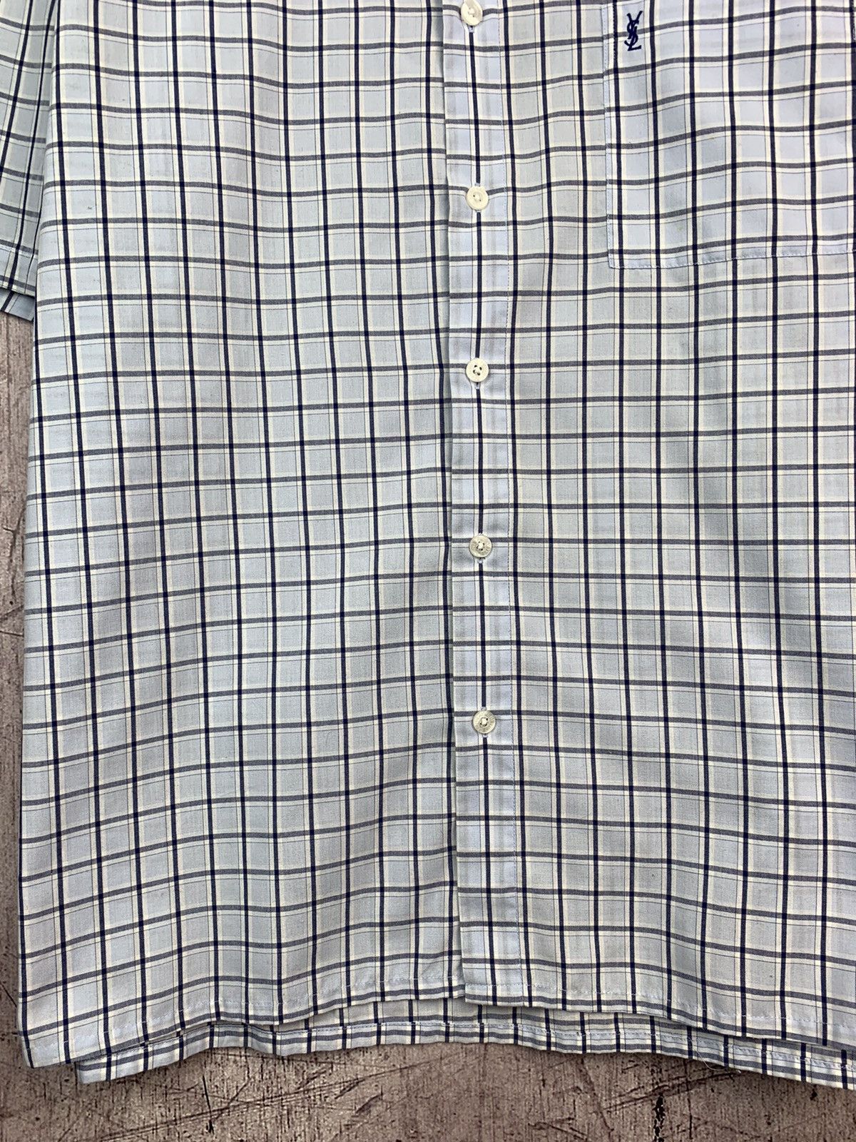 Yves Saint Laurent Vintage YSL Yves Saint Laurent Plaid Shirt Size US L / EU 52-54 / 3 - 5 Thumbnail