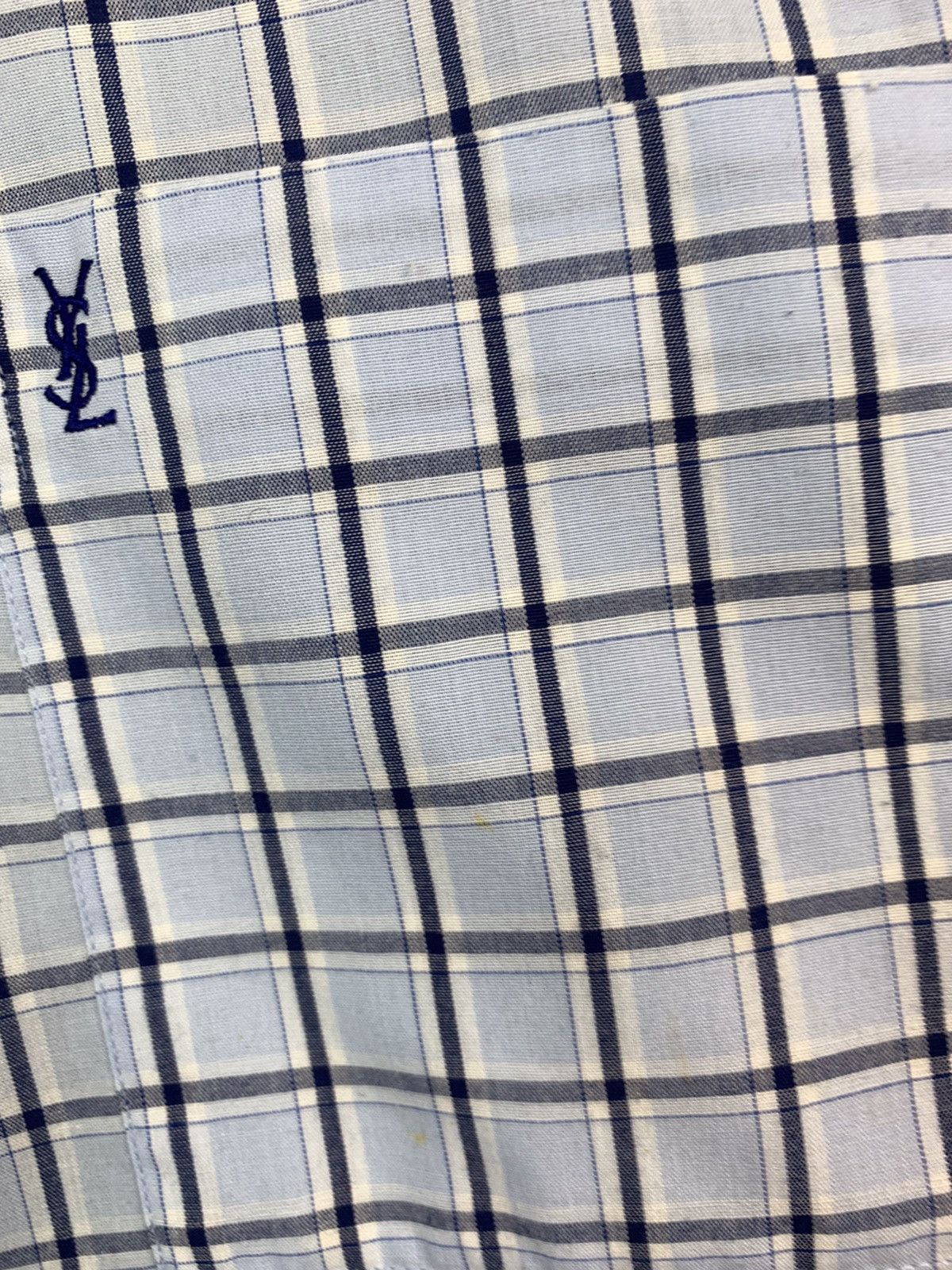 Yves Saint Laurent Vintage YSL Yves Saint Laurent Plaid Shirt Size US L / EU 52-54 / 3 - 11 Thumbnail
