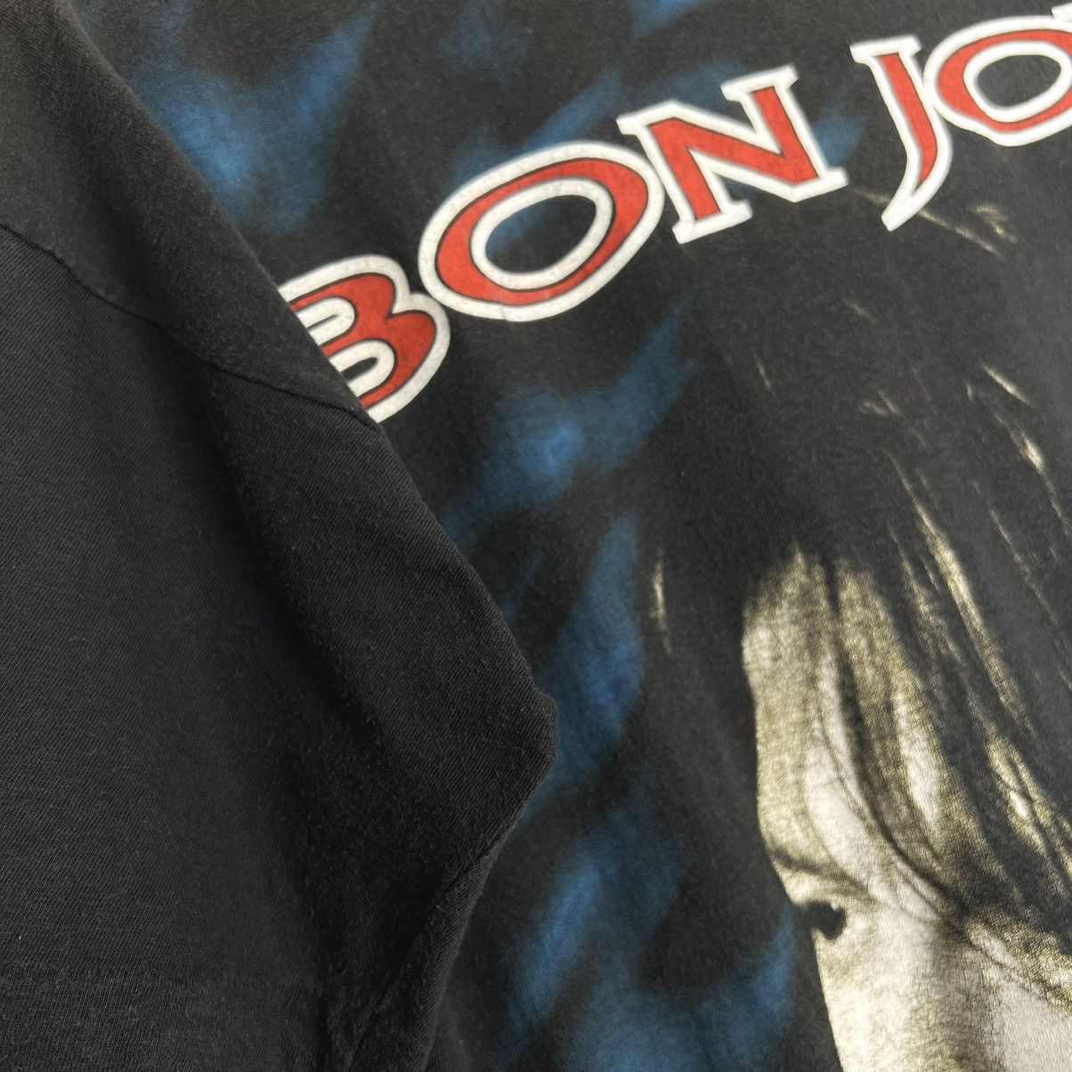 Band Tees Vintage 90s Jon Bon Jovi All Over Print Euro T Shirt Size US L / EU 52-54 / 3 - 5 Thumbnail