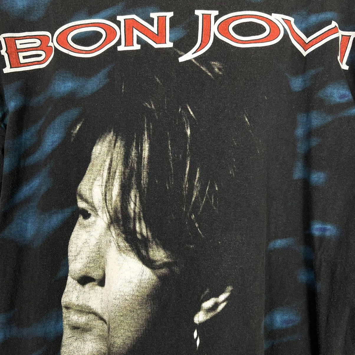 Band Tees Vintage 90s Jon Bon Jovi All Over Print Euro T Shirt Size US L / EU 52-54 / 3 - 4 Thumbnail