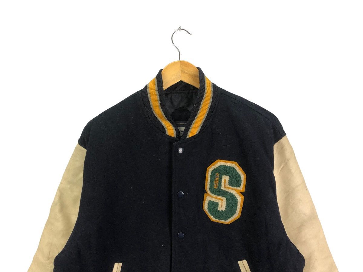 Starter × Vintage Vintage Varsity Jacket Starter Spell out Embroidery Leather Size US XL / EU 56 / 4 - 3 Thumbnail