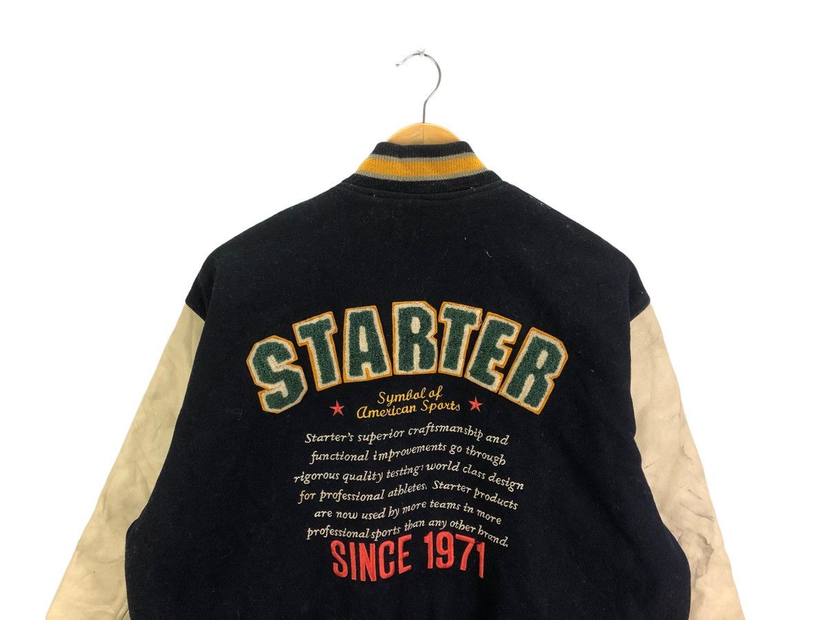 Starter × Vintage Vintage Varsity Jacket Starter Spell out Embroidery Leather Size US XL / EU 56 / 4 - 7 Thumbnail