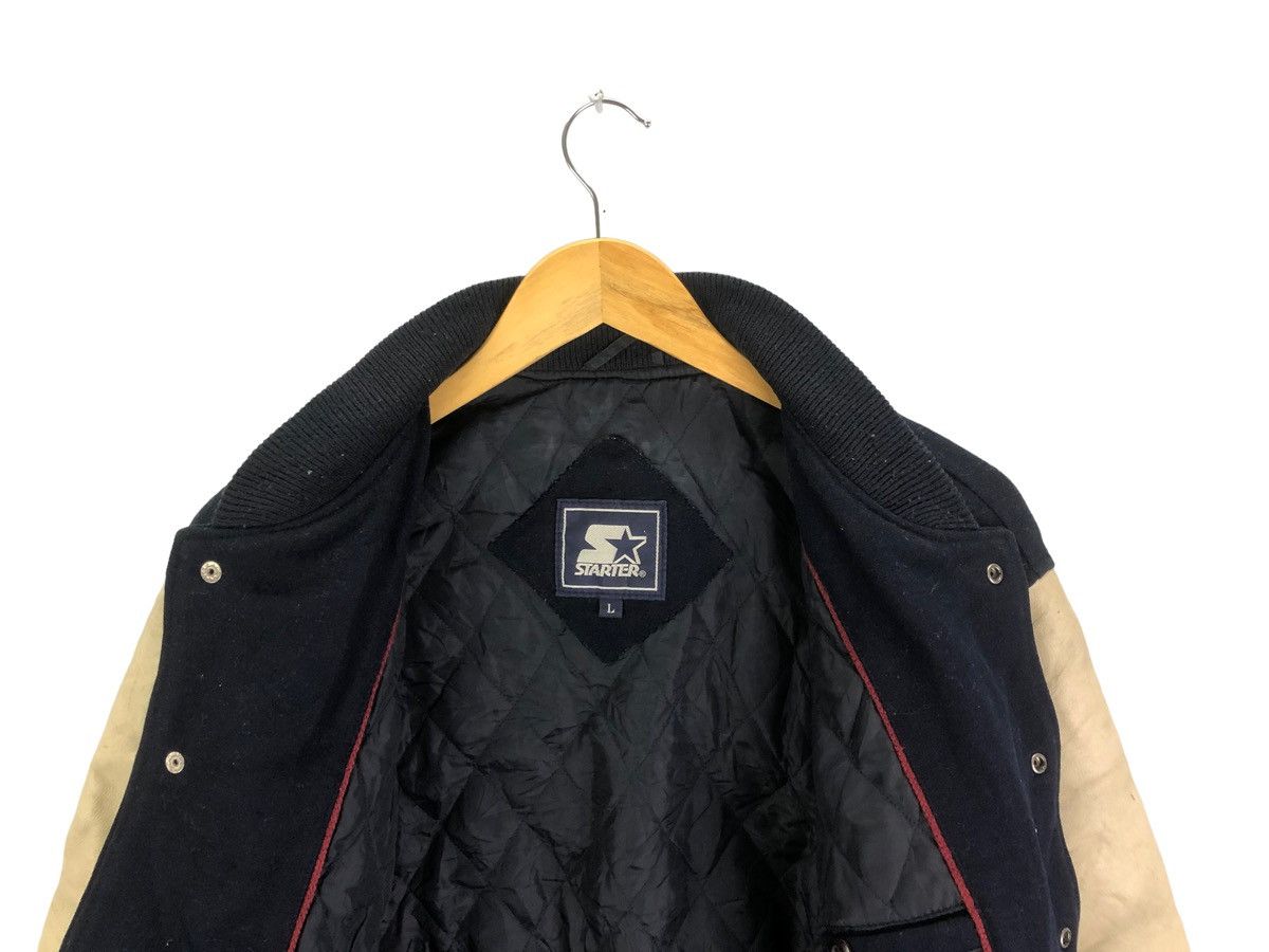 Starter × Vintage Vintage Varsity Jacket Starter Spell out Embroidery Leather Size US XL / EU 56 / 4 - 6 Thumbnail