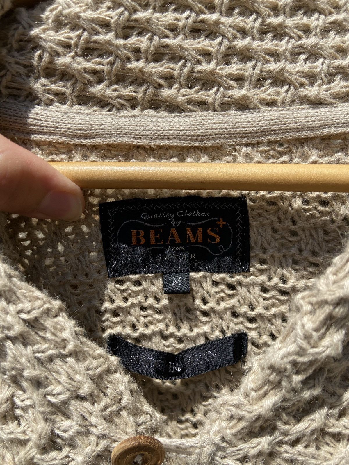 Beams Plus Hemp Fisherman Cardigan Size US M / EU 48-50 / 2 - 2 Thumbnail