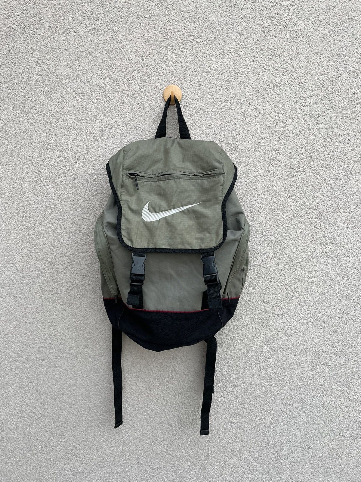 （レア）90s〜00s NIKE backpack y2k チェック柄 レア）90s〜00s NIKE backpack y2k チェック柄