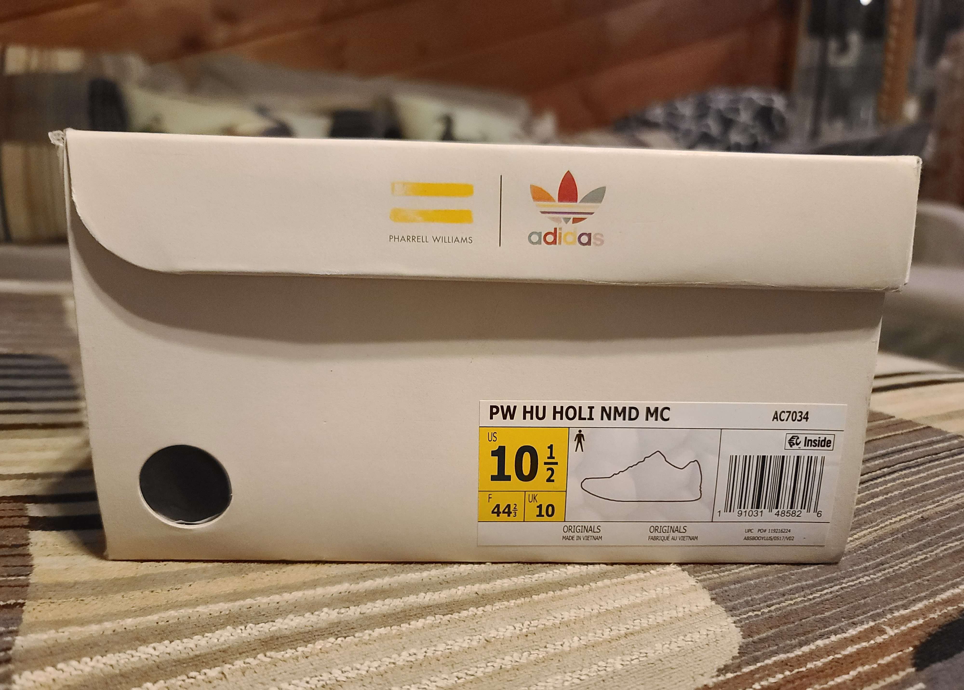 Adidas × Pharrell adidas NMD Hu Pharrell White (Inspiration Pack) Sz 10.5 Size US 10.5 / EU 43-44 - 8 Thumbnail