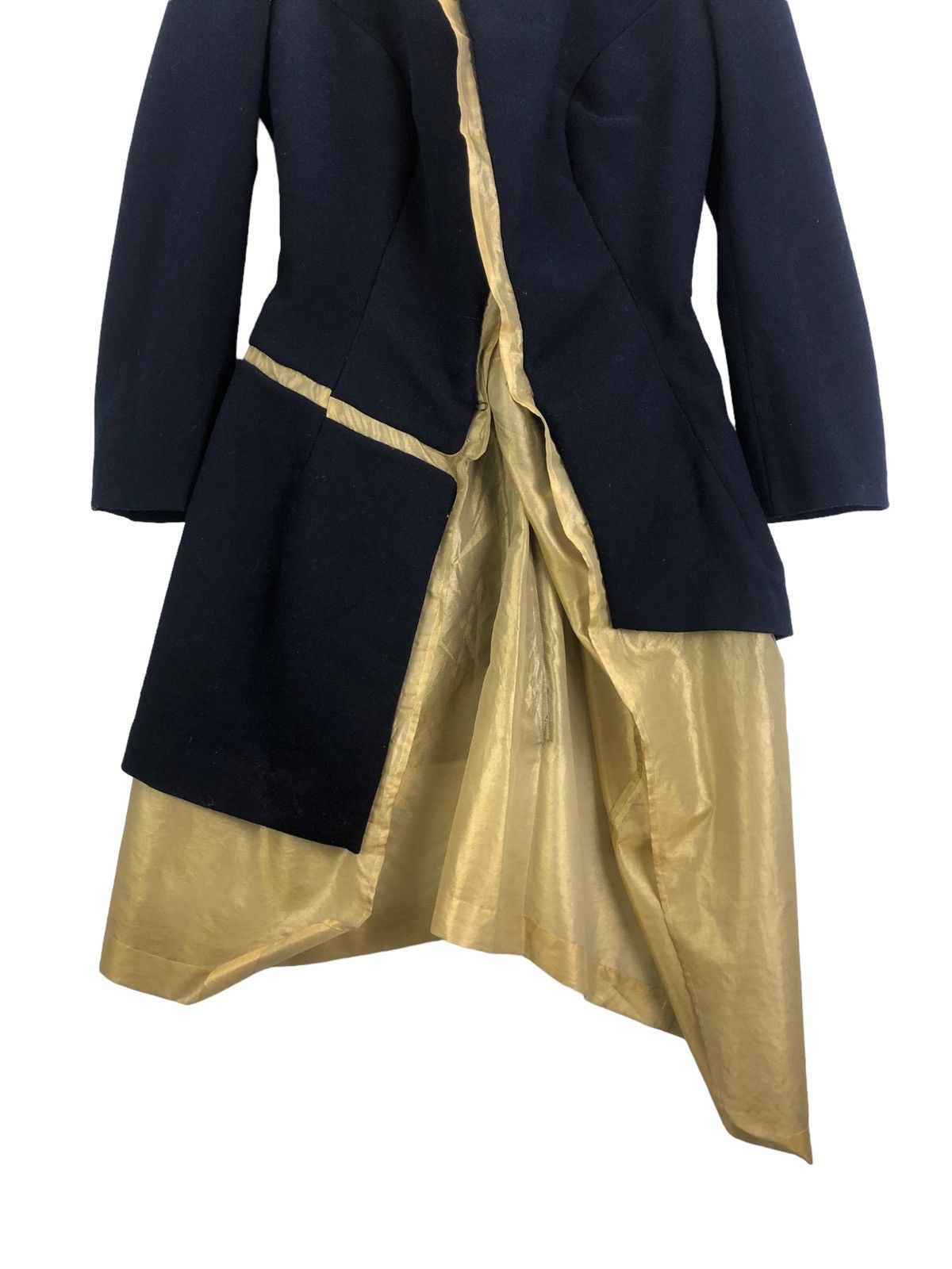 Comme des Garcons × Rei Kawakubo Comme Des Garcons Rei Kawakubo AD 1997 Wool Laine Silk Gold Size M / US 6-8 / IT 42-44 - 3 Thumbnail