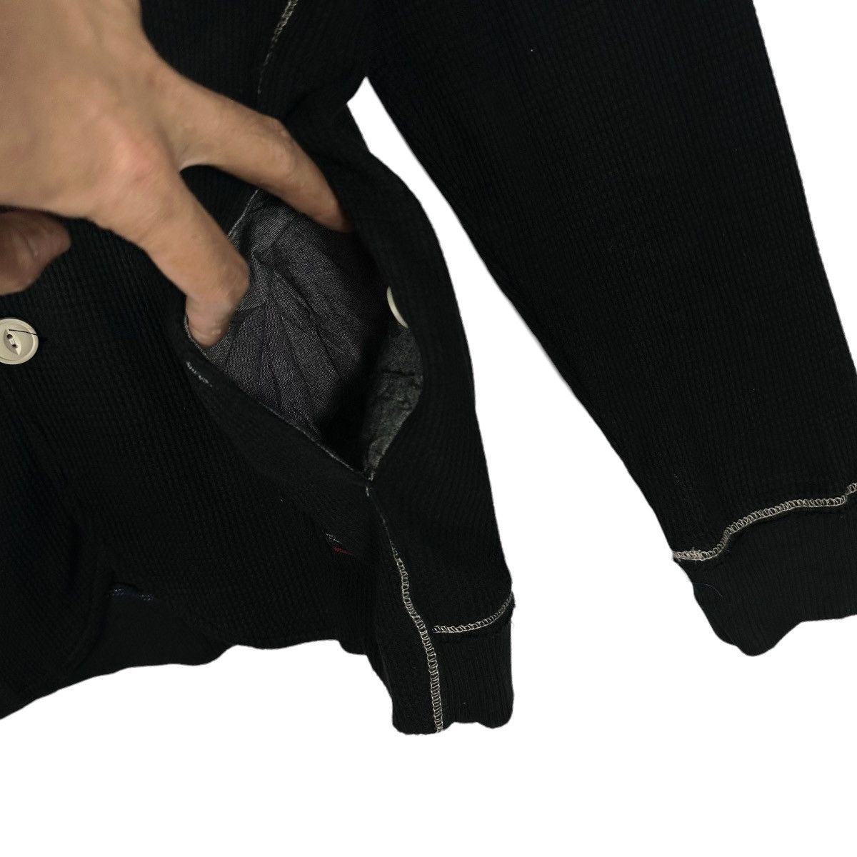 55DSL × Diesel × Diesel Black Gold Diesel Shawl Collar Cardigan Thermal Sweater Size US L / EU 52-54 / 3 - 7 Thumbnail