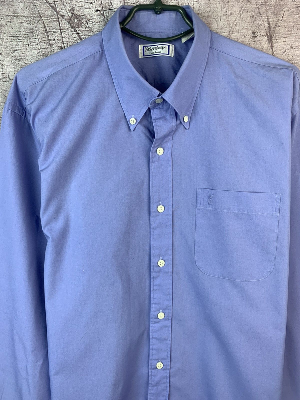 Yves Saint Laurent Vintage YSL Yves Saint Laurent Shirt Size US L / EU 52-54 / 3 - 3 Thumbnail