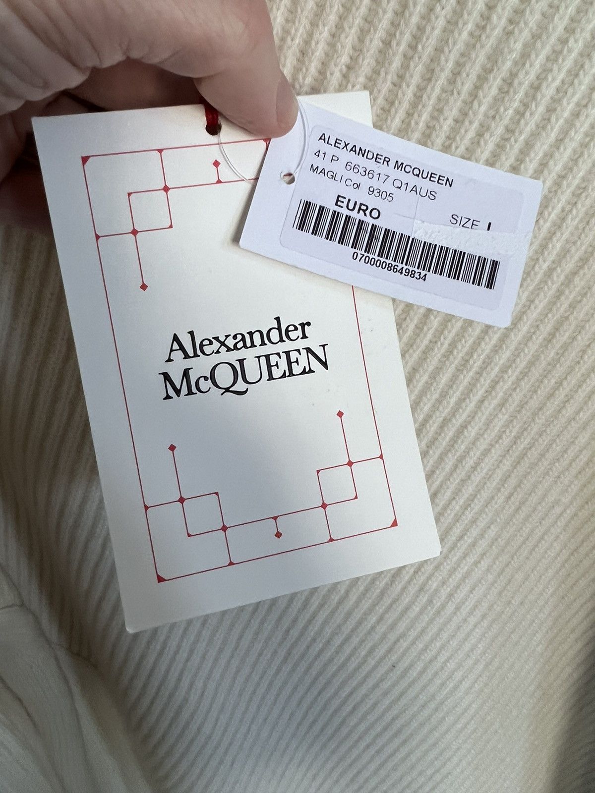 Alexander McQueen $1K+ AW21 mainline asymmetric turtleneck, L, MI Italy Size US L / EU 52-54 / 3 - 17 Thumbnail