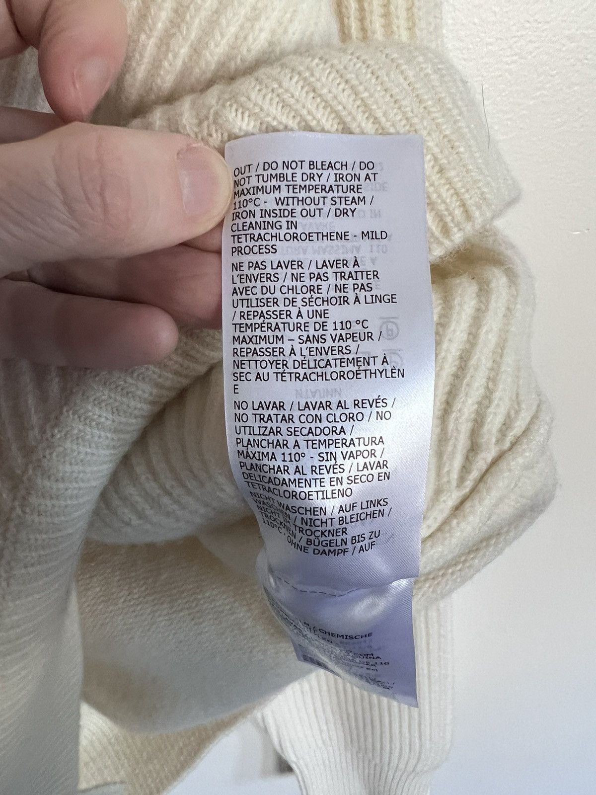 Alexander McQueen $1K+ AW21 mainline asymmetric turtleneck, L, MI Italy Size US L / EU 52-54 / 3 - 22 Thumbnail