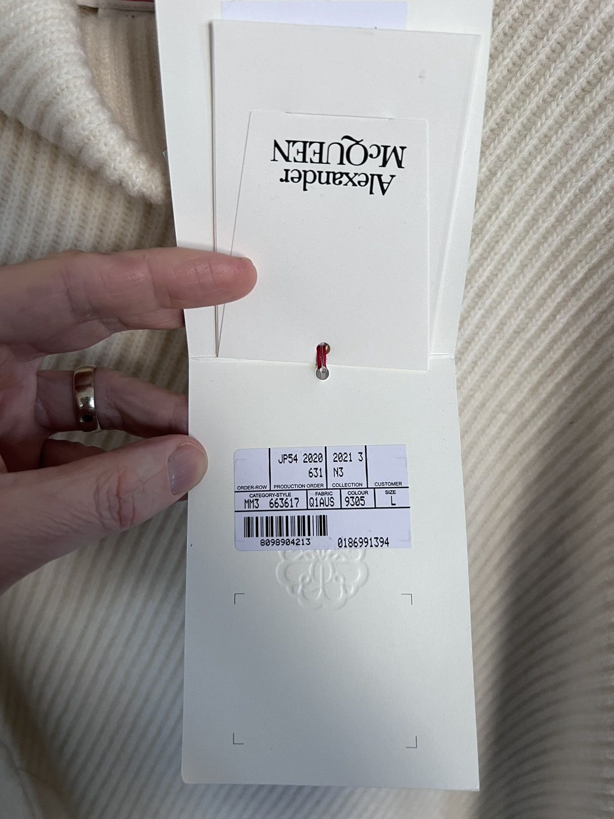 Alexander McQueen $1K+ AW21 mainline asymmetric turtleneck, L, MI Italy Size US L / EU 52-54 / 3 - 20 Thumbnail