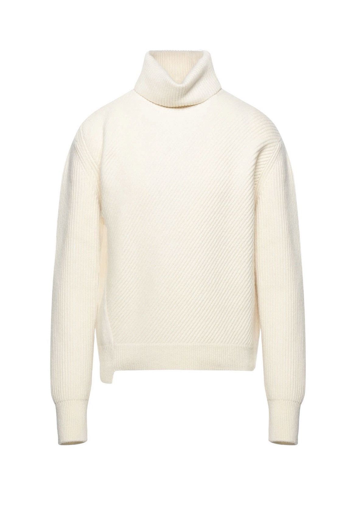 Alexander McQueen $1K+ AW21 mainline asymmetric turtleneck, L, MI Italy Size US L / EU 52-54 / 3 - 2 Thumbnail
