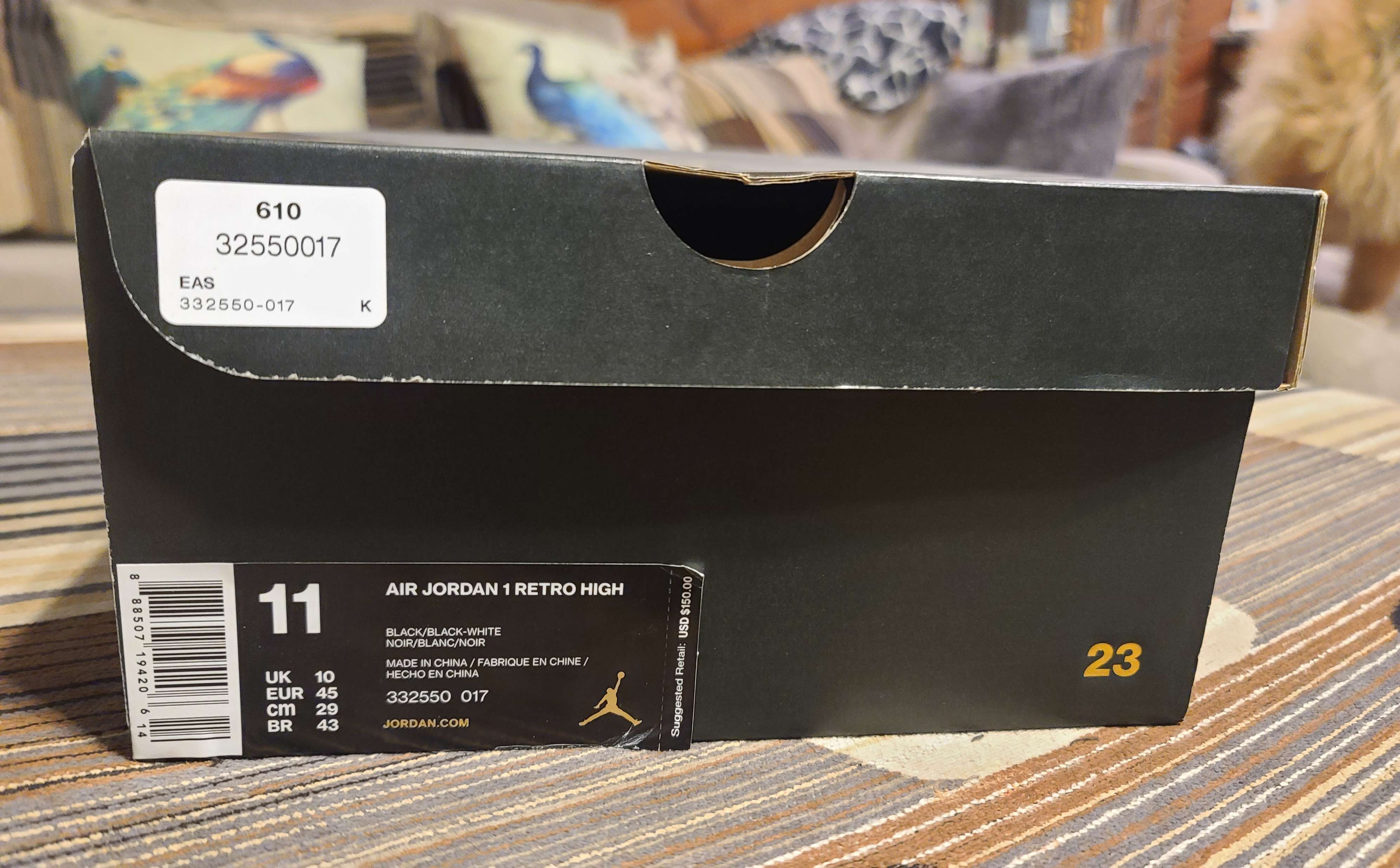 Jordan Brand Air Jordan 1 Retro High OG ‘Black Patent’ - Size [11] - $105 Size US 11 / EU 44 - 8 Thumbnail