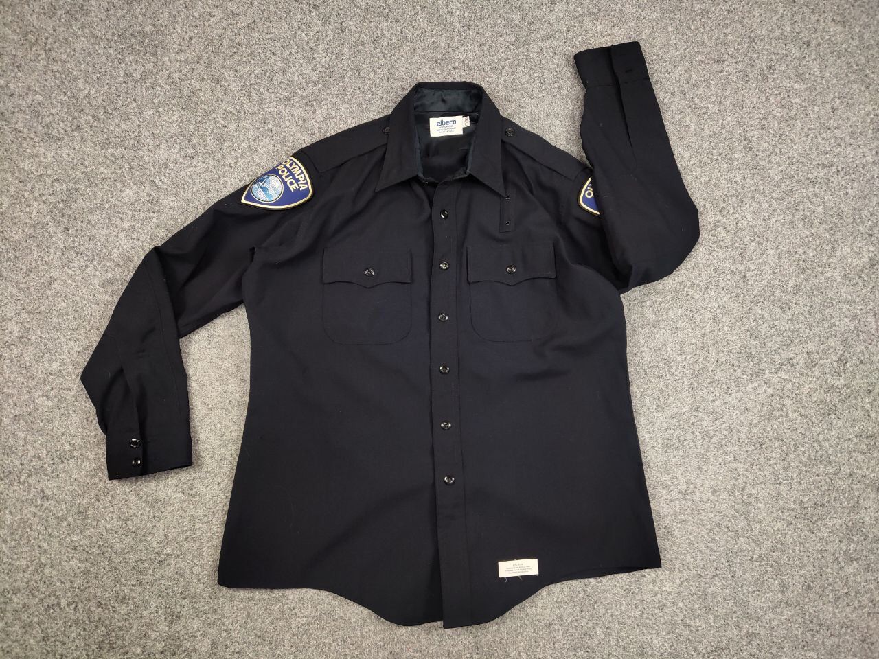 Vintage Vintage 70's Elbeco Olympia Police Uniform Button Zip Shirt Size US XL / EU 56 / 4 - 3 Thumbnail