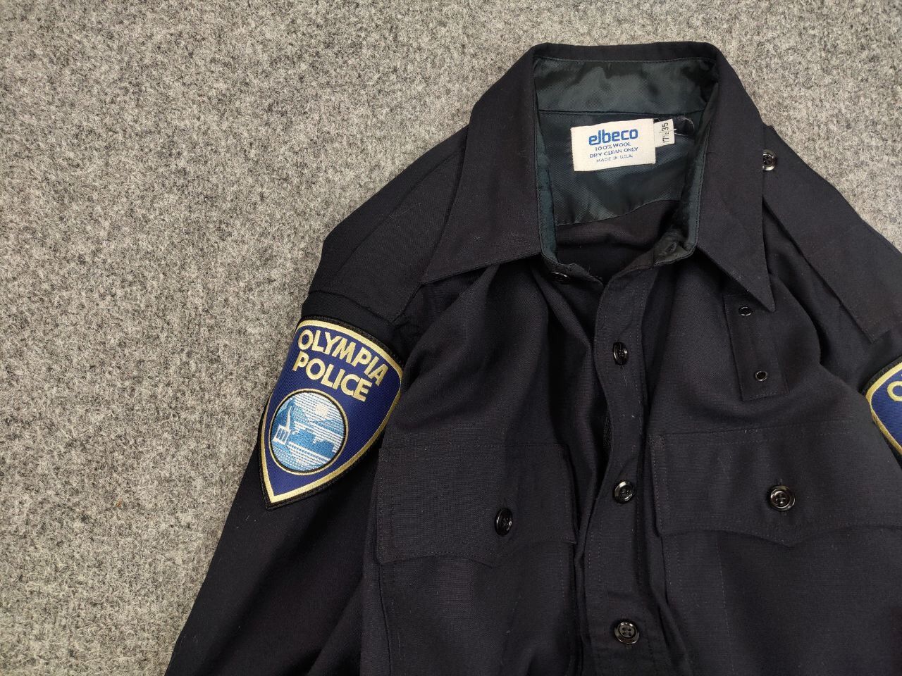 Vintage Vintage 70's Elbeco Olympia Police Uniform Button Zip Shirt Size US XL / EU 56 / 4 - 2 Thumbnail