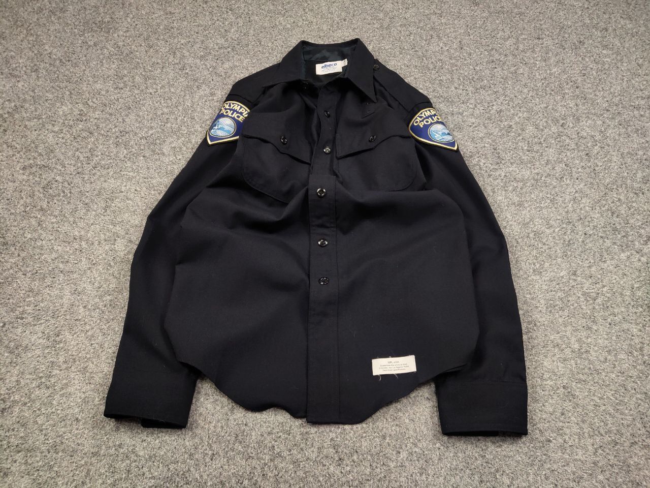Vintage Vintage 70's Elbeco Olympia Police Uniform Button Zip Shirt Size US XL / EU 56 / 4 - 12 Thumbnail