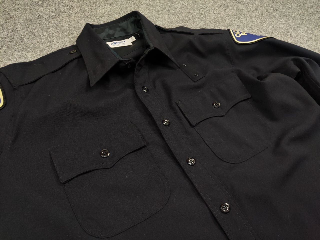 Vintage Vintage 70's Elbeco Olympia Police Uniform Button Zip Shirt Size US XL / EU 56 / 4 - 6 Thumbnail