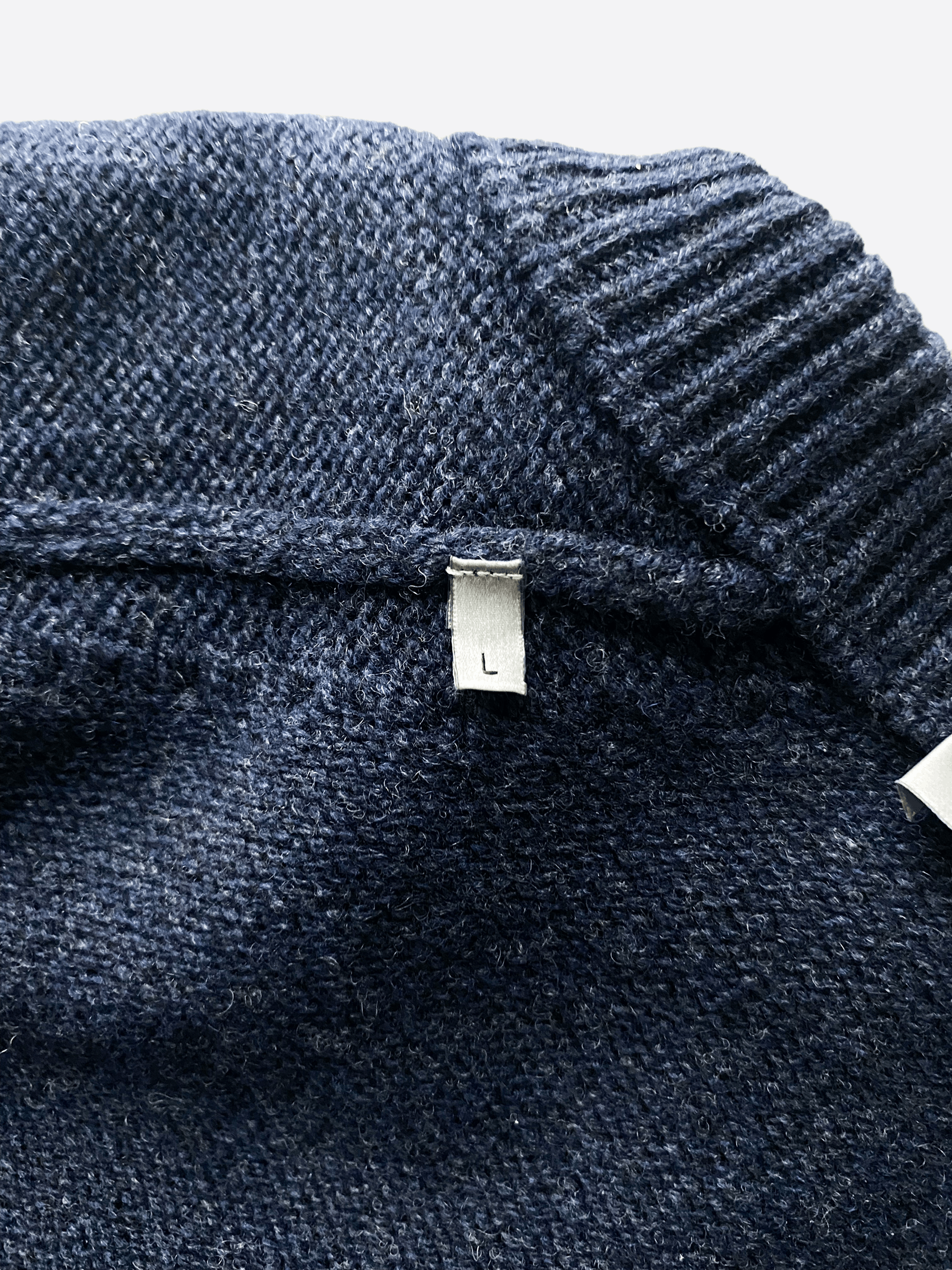Dior Christian Dior Navy Atelier Wool Knitted Sweater Size US L / EU 52-54 / 3 - 5 Thumbnail