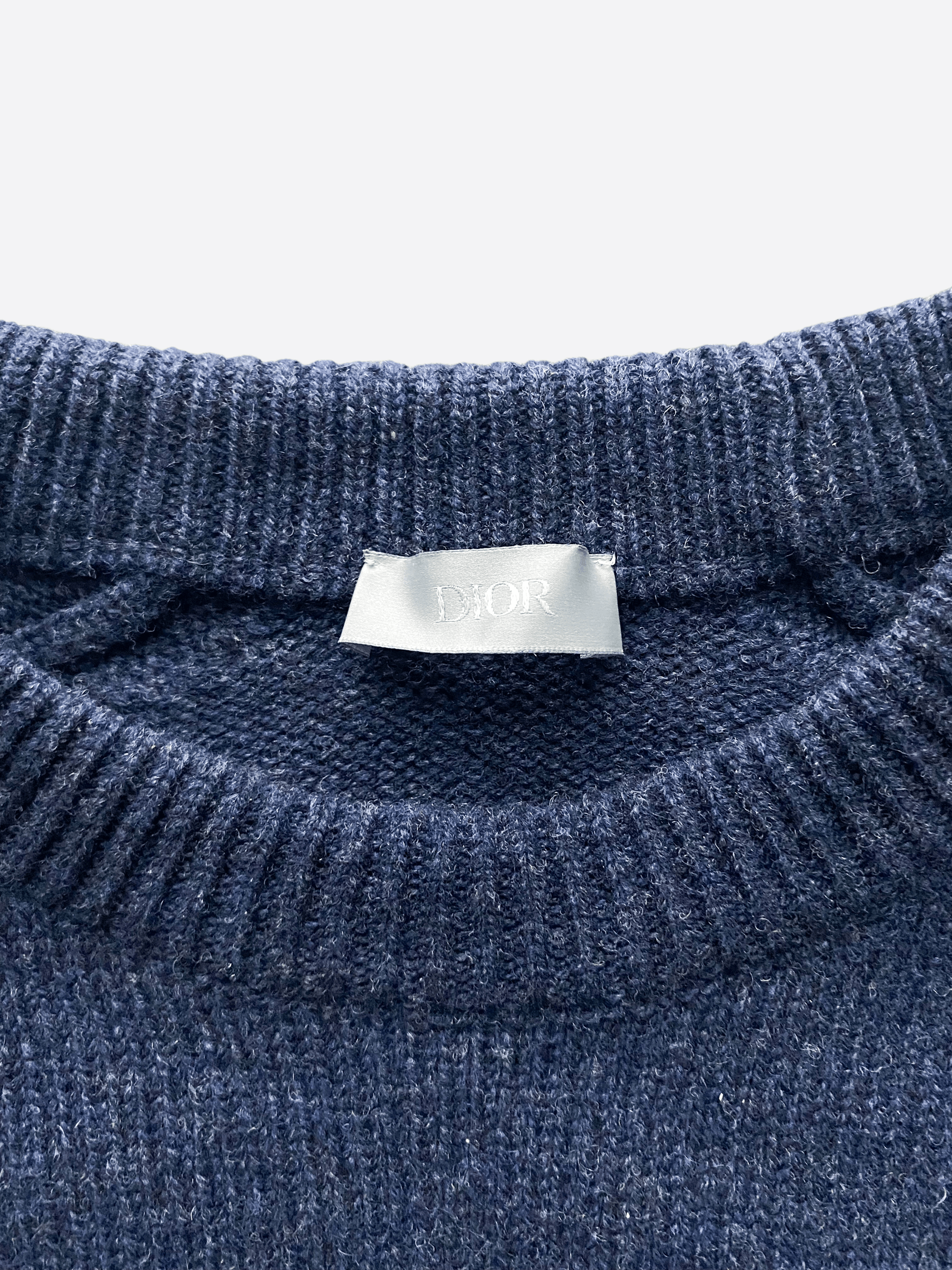 Dior Christian Dior Navy Atelier Wool Knitted Sweater Size US L / EU 52-54 / 3 - 4 Thumbnail