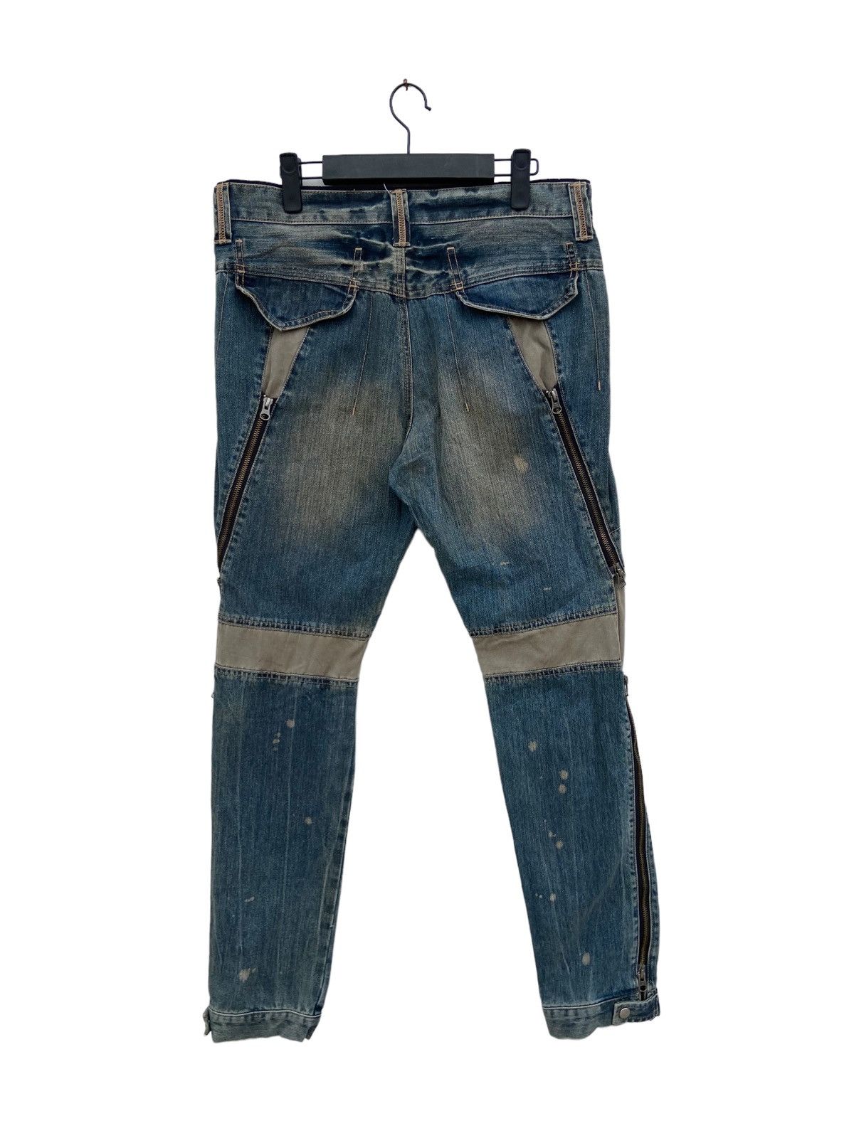 PPFM Rare!! PPFM Distressed Zipper Style Pant Size US 33 - 2 Thumbnail