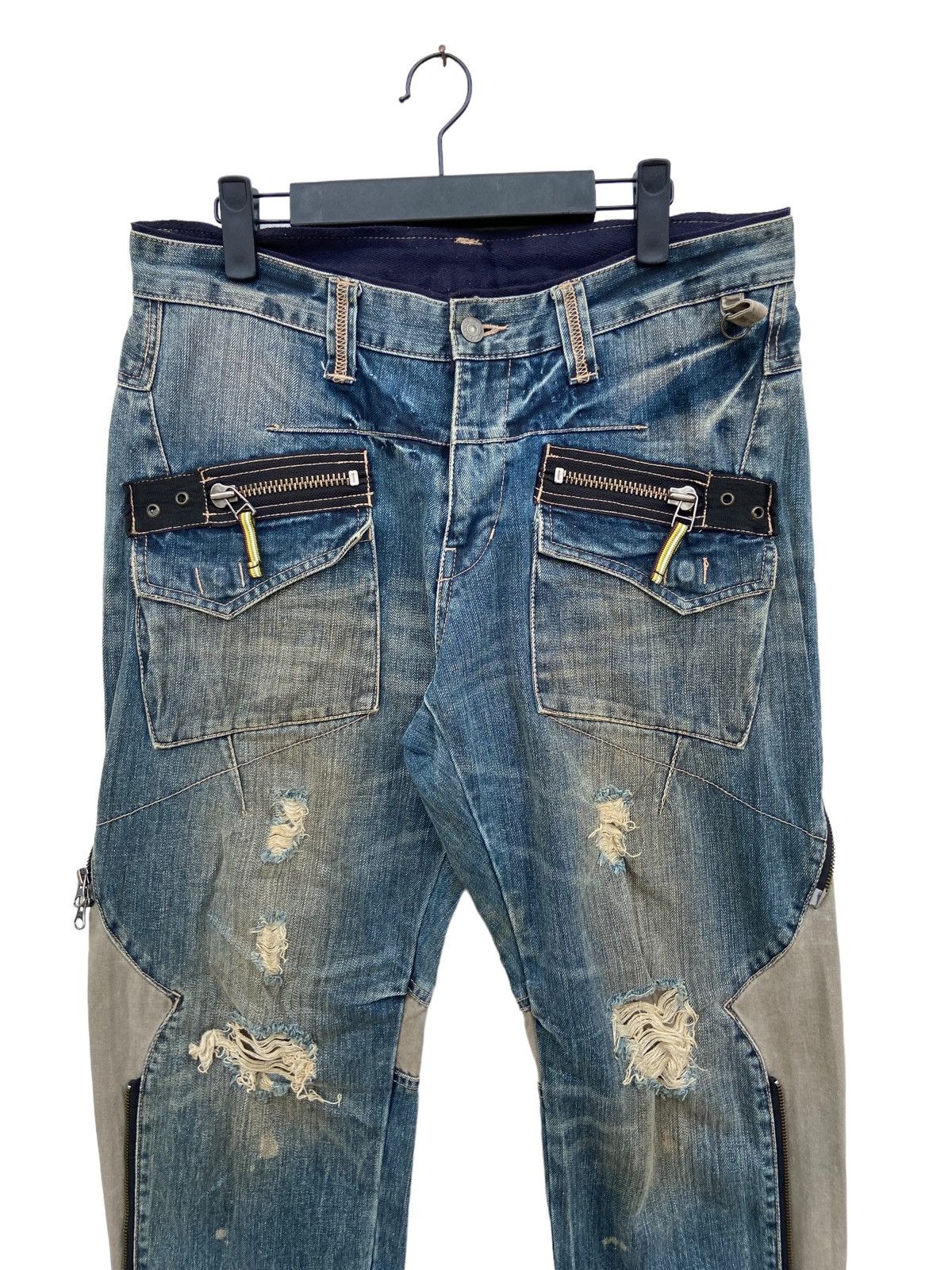 PPFM Rare!! PPFM Distressed Zipper Style Pant Size US 33 - 8 Thumbnail