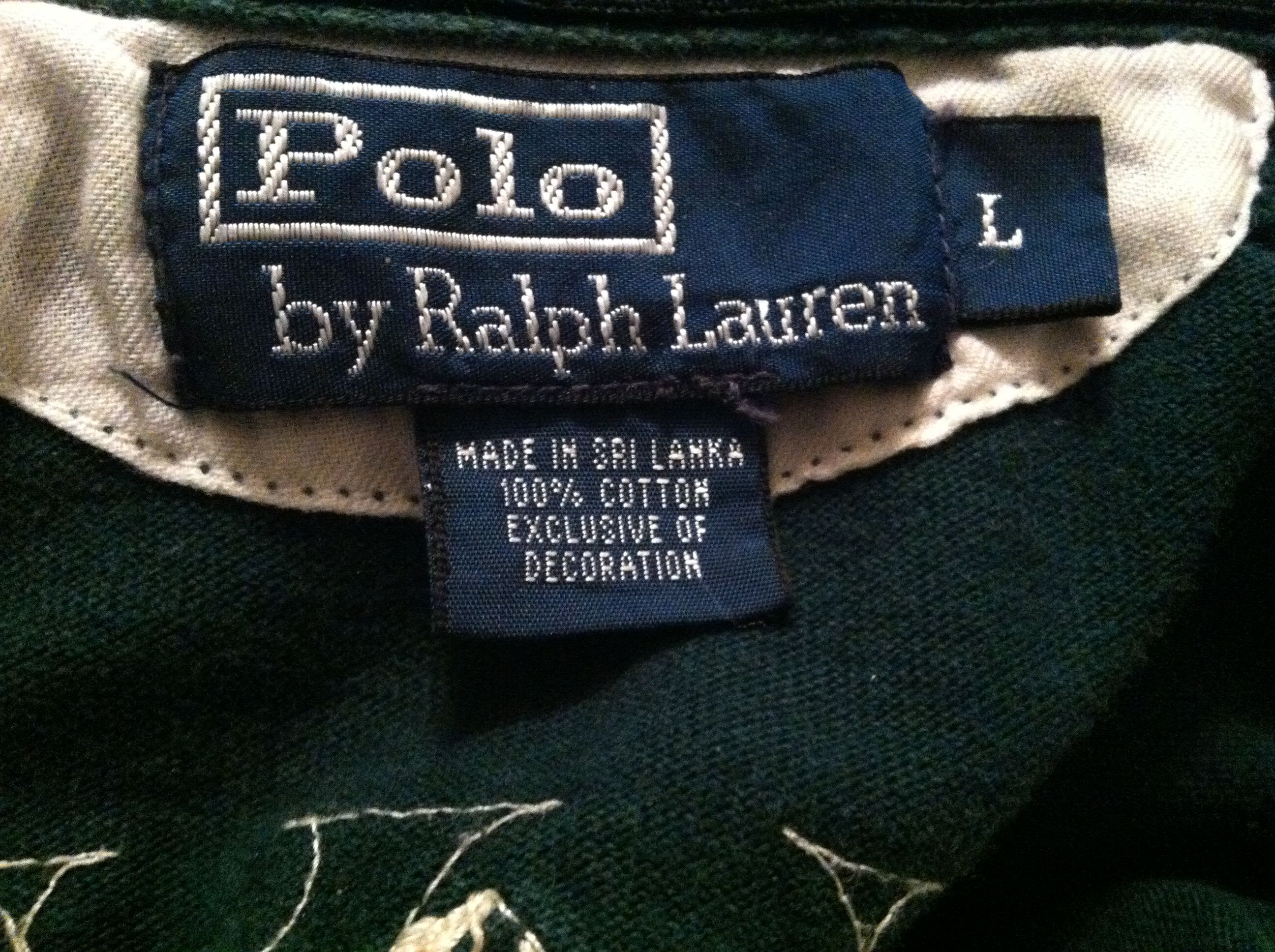 POLO RALPH LAUREN MENS POLO SHIRT SIZE: L