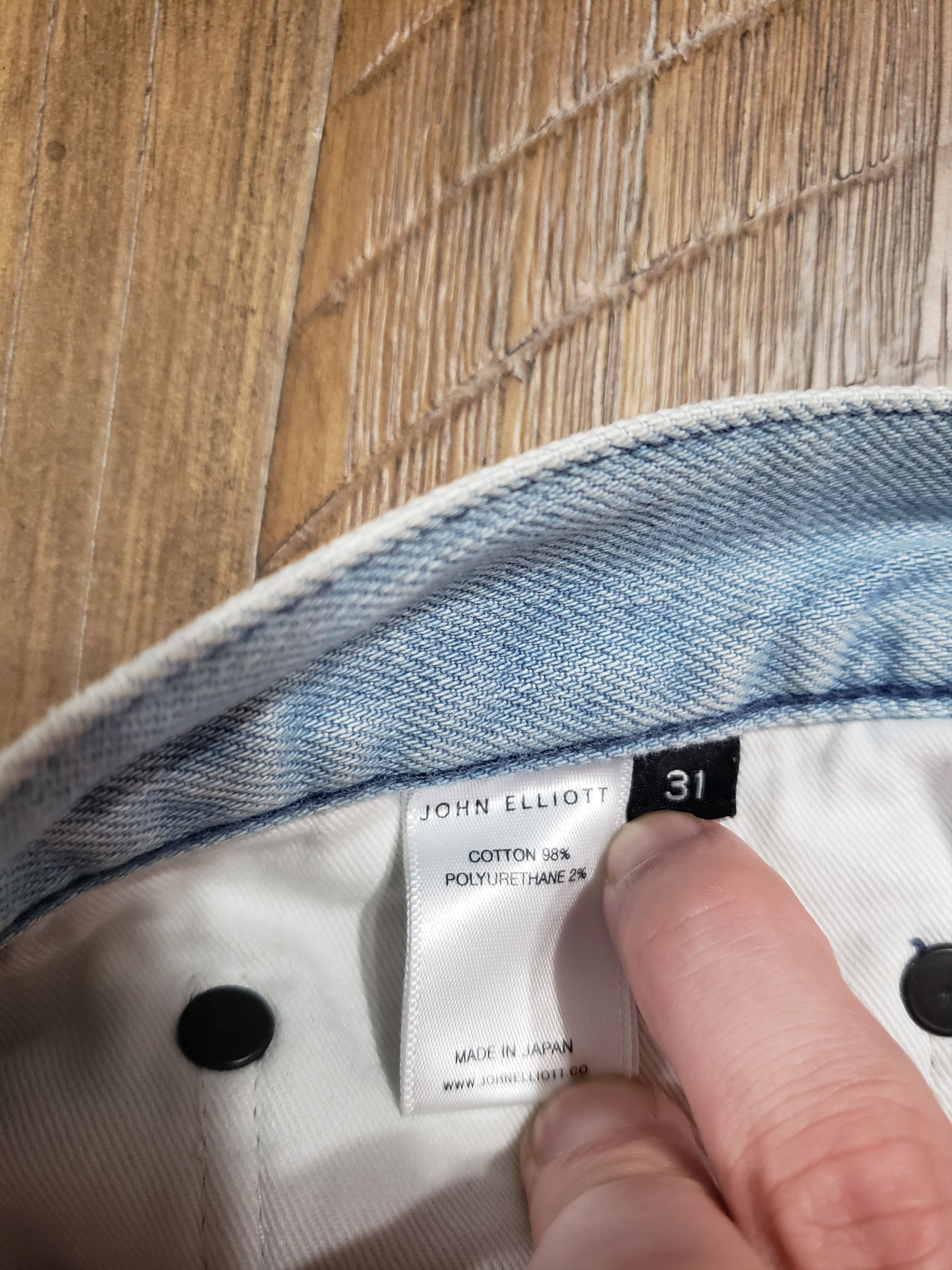John Elliott John Elliott Distressed Ripped Wash Denim Jeans Size US 31 - 6 Thumbnail