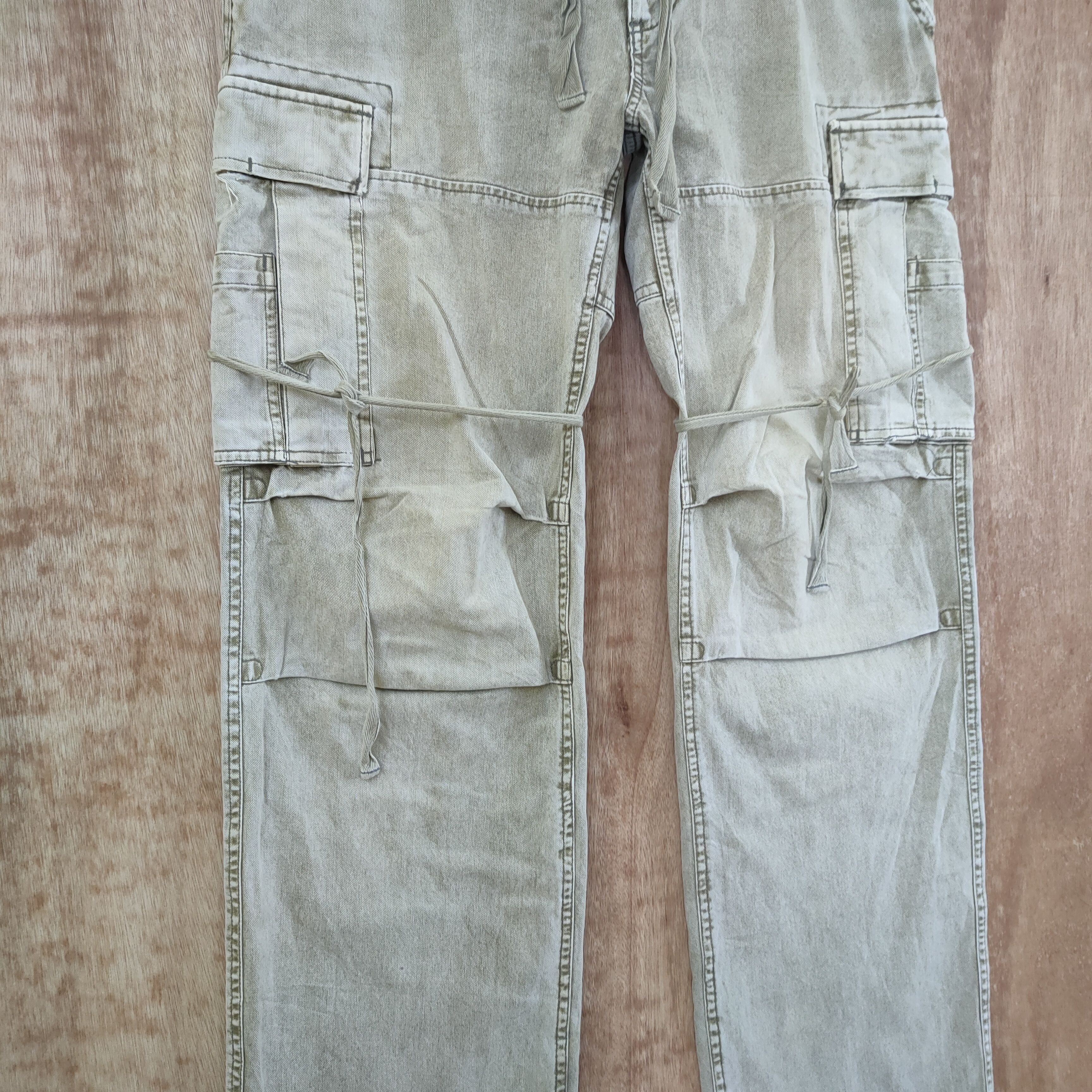 Japanese Brand VINTAGE THE SUIT FADED BONDAGE CARGO PANTS Size US 34 / EU 50 - 14 Thumbnail