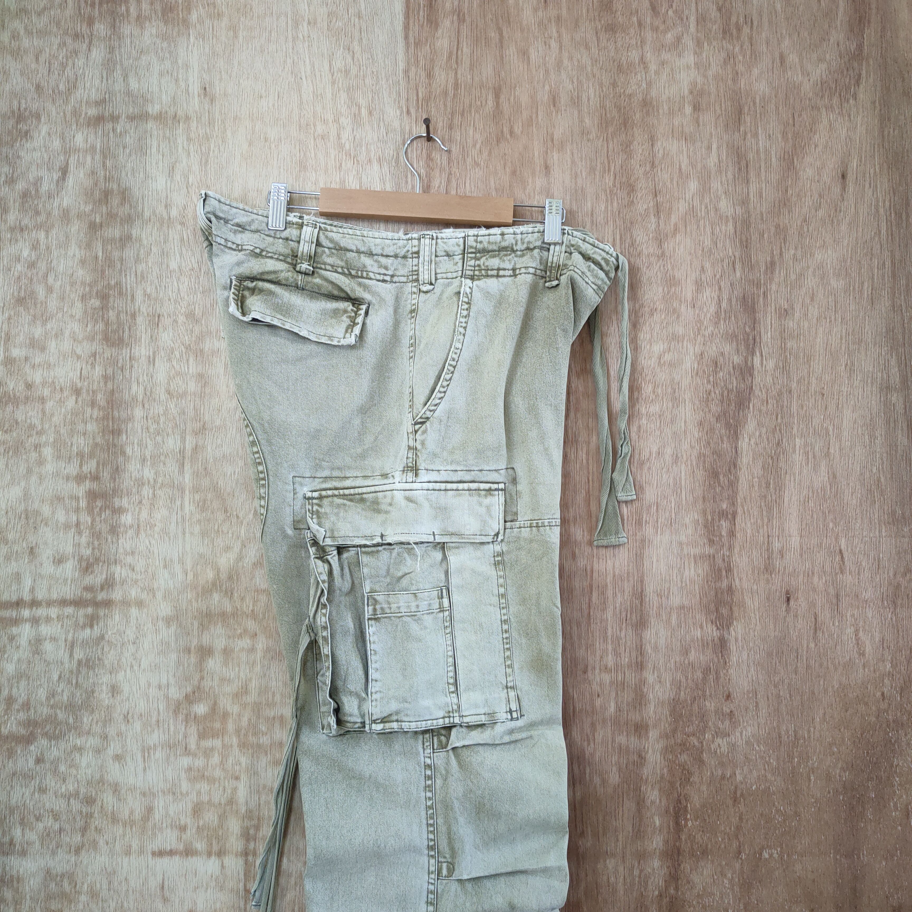Japanese Brand VINTAGE THE SUIT FADED BONDAGE CARGO PANTS Size US 34 / EU 50 - 10 Thumbnail